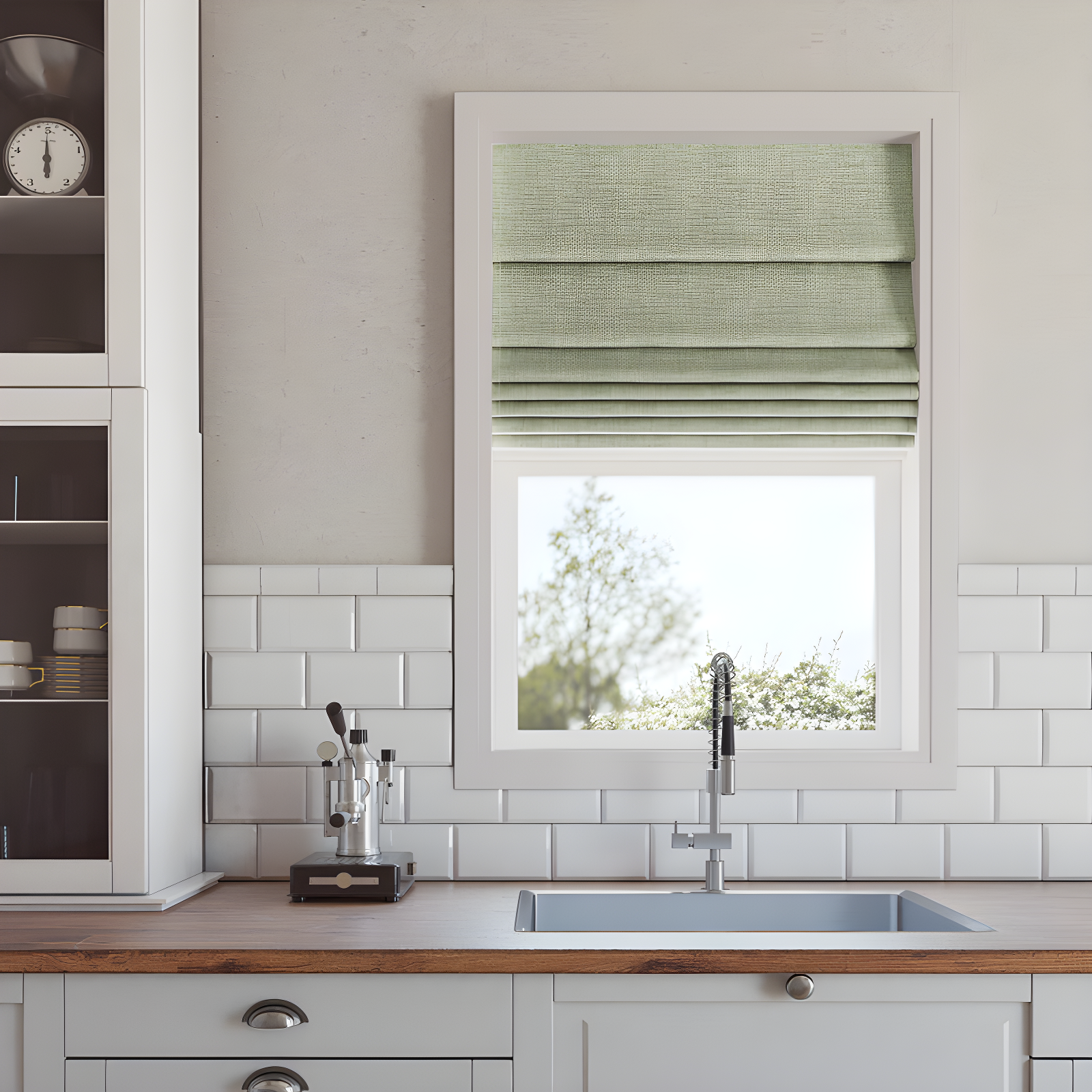 Sun Zero Sun Zero Somerton Thermal 100% Blackout Cordless Roman Shade