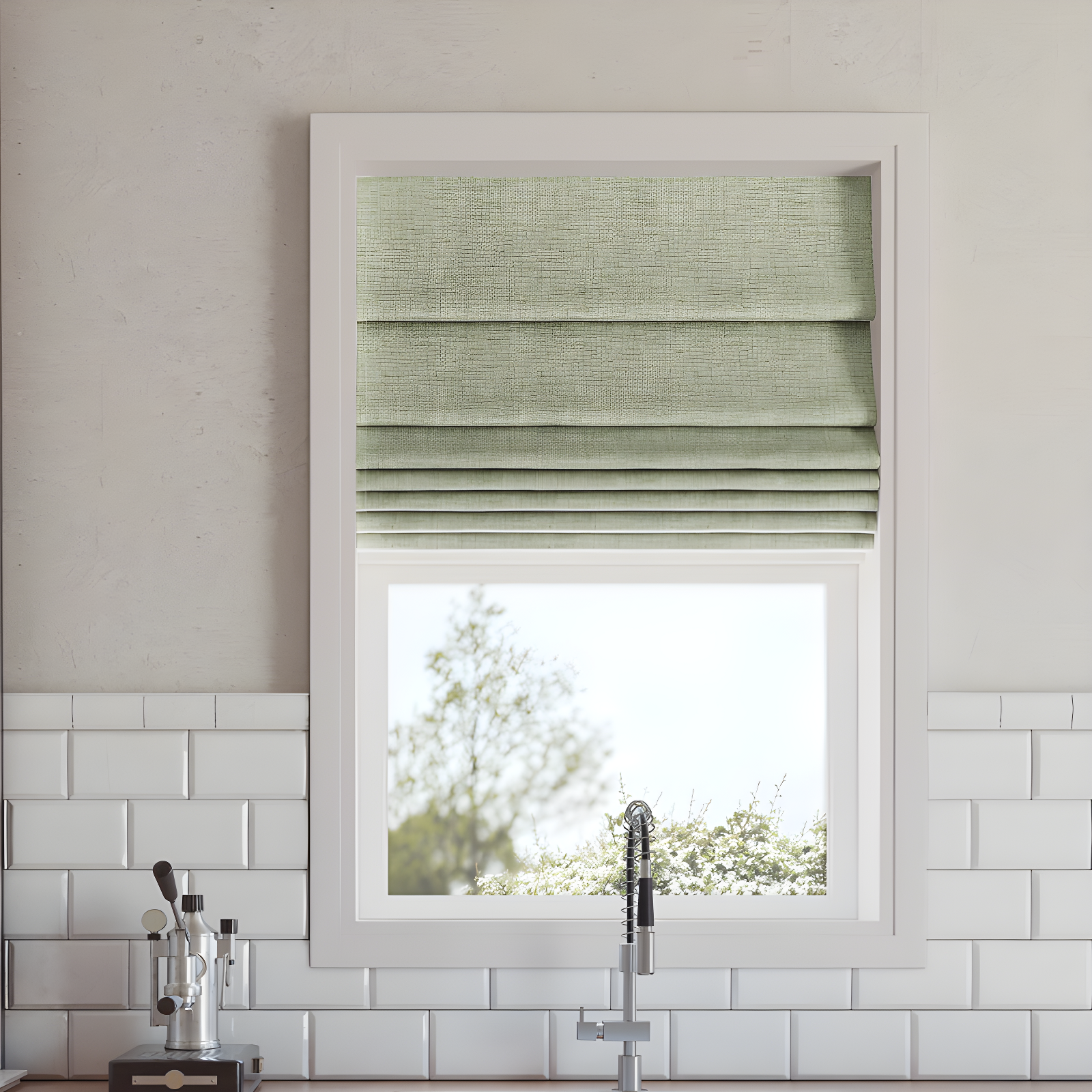 Sun Zero Sun Zero Somerton Thermal 100% Blackout Cordless Roman Shade