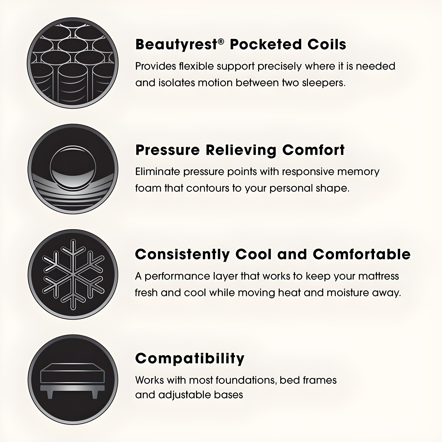 Beautyrest Silver BRS900 Medium Firm 12" Innerspring Mattress