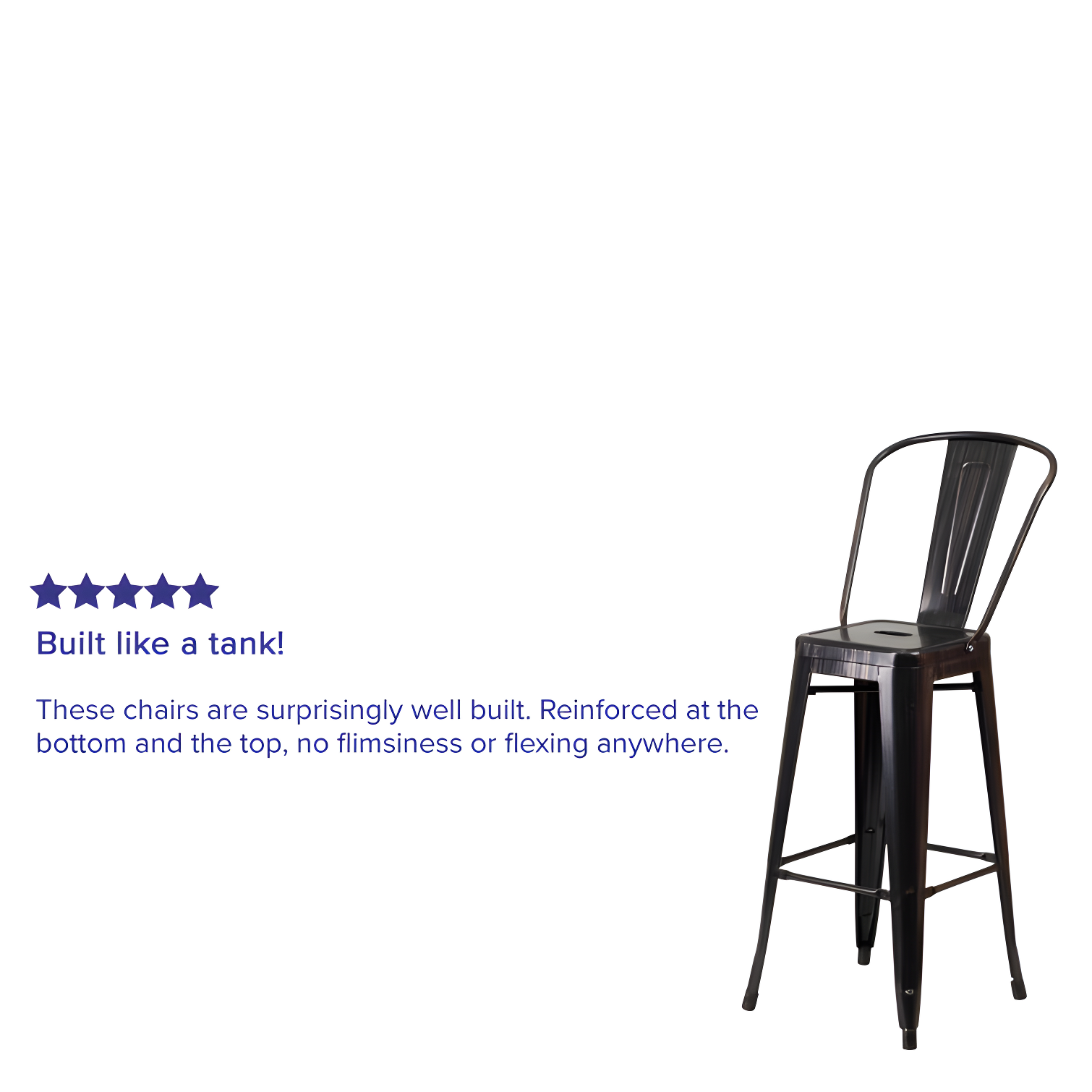 Flash Furniture Metal Outdoor Stool