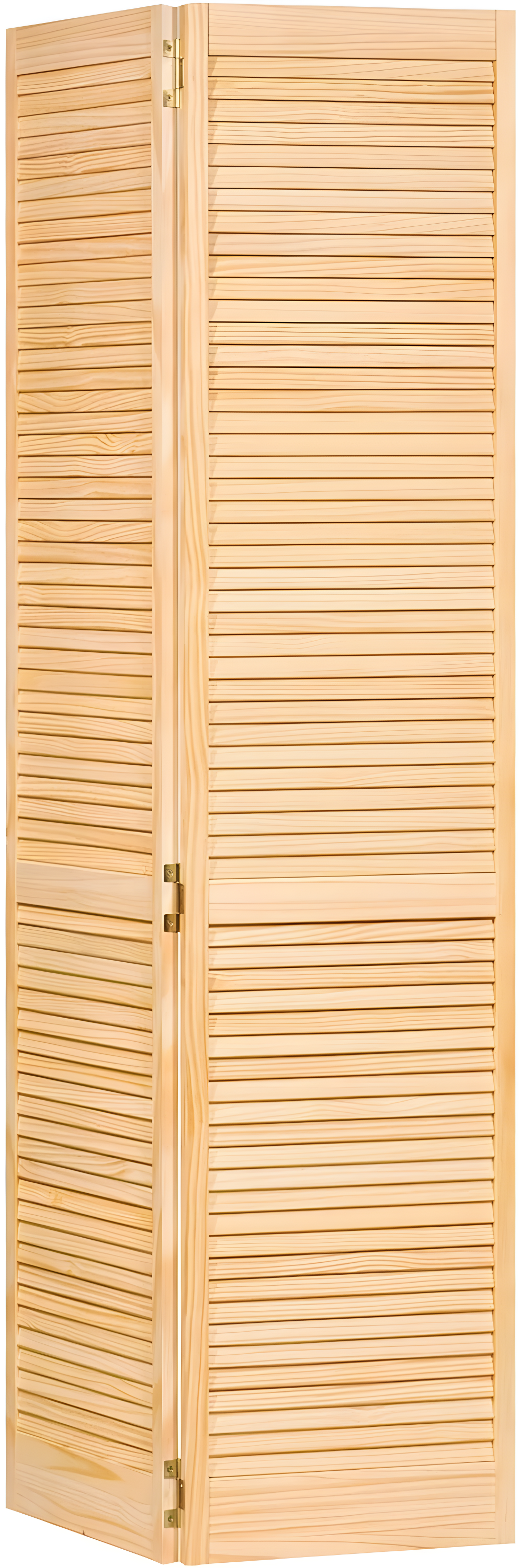 Louvered Wood Bi-Fold Door