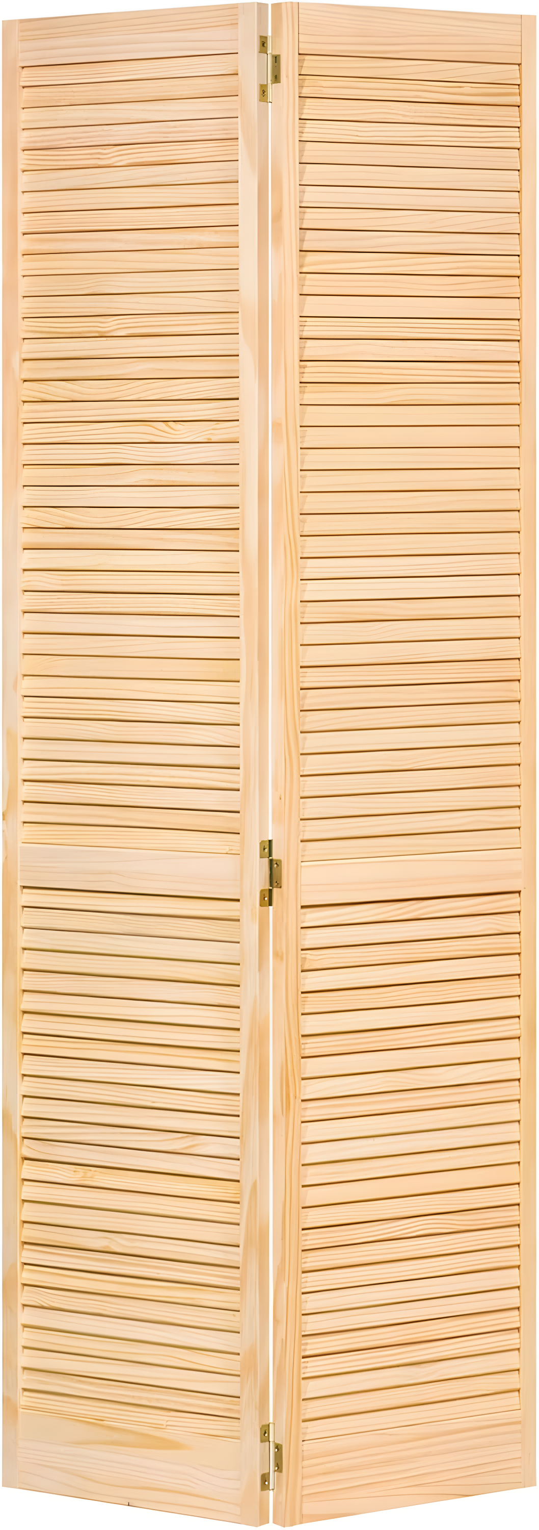 Louvered Wood Bi-Fold Door