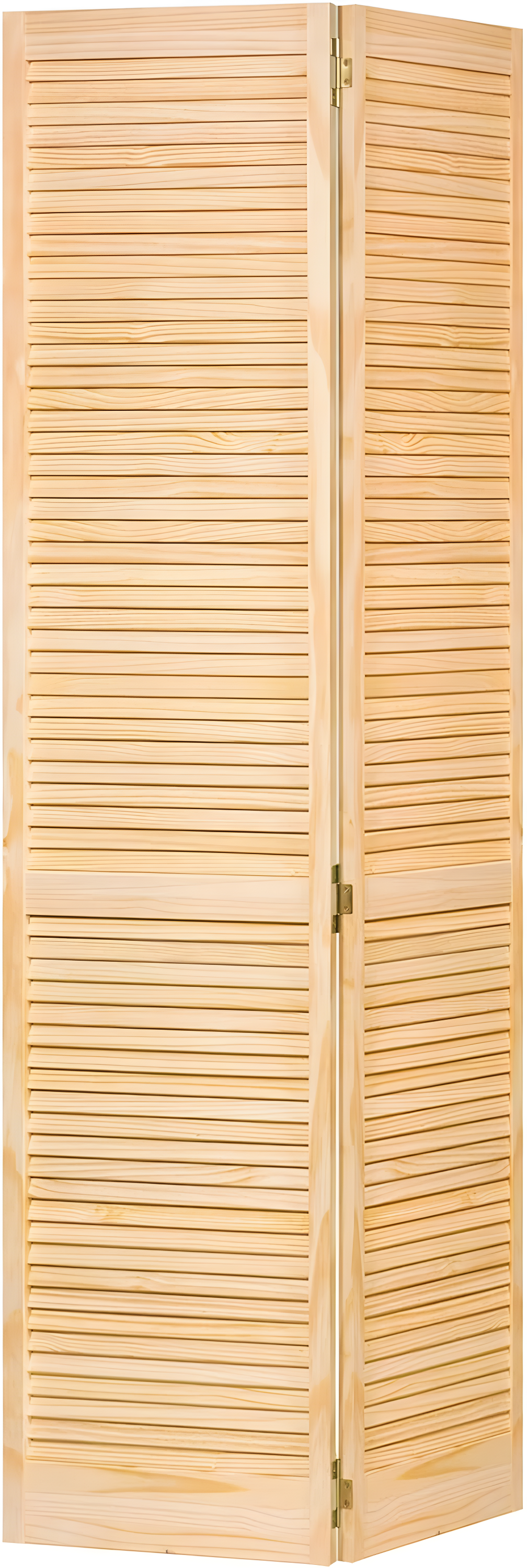 Louvered Wood Bi-Fold Door