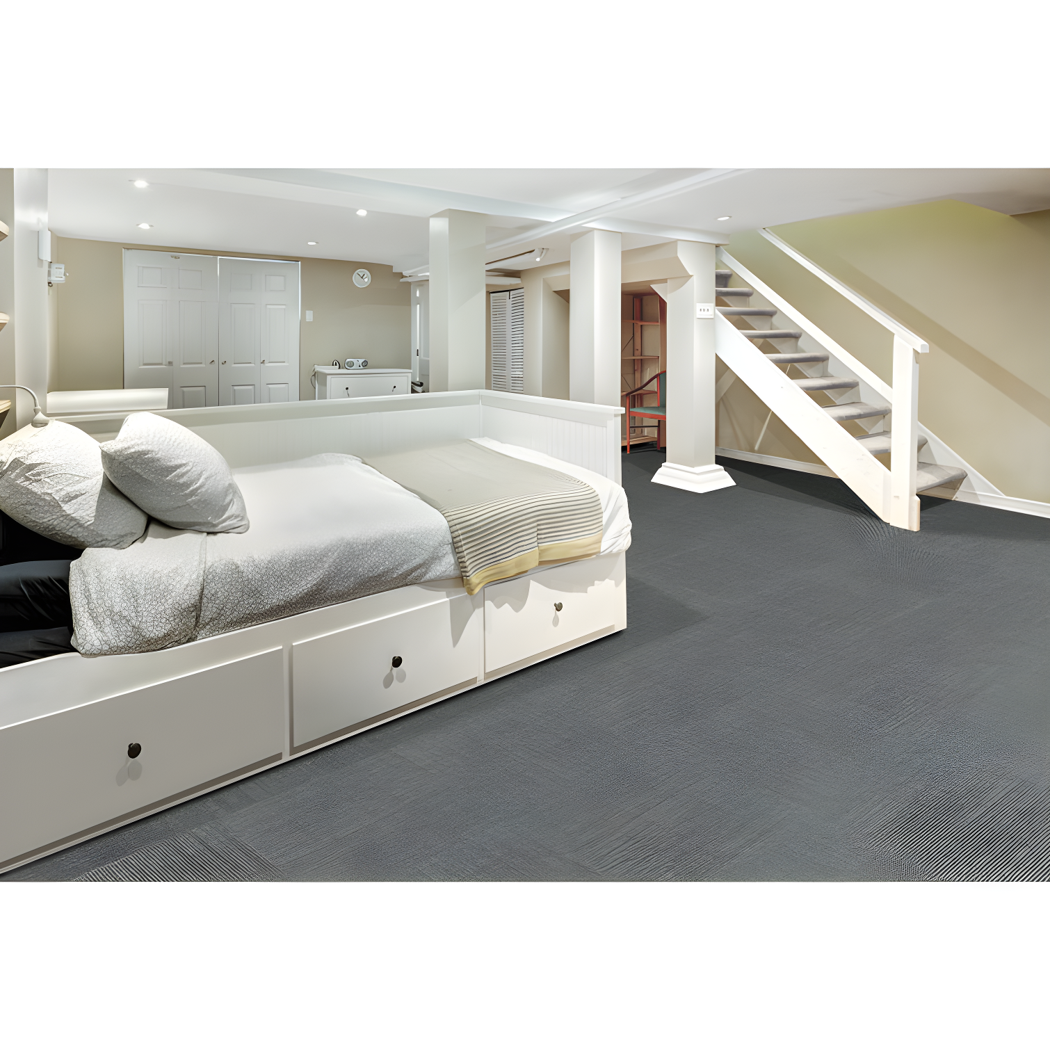 Mohawk Mohawk Basics 24" x 24" PET Fiber Carpet Tiles (96 sqft per carton-24 Tiles)