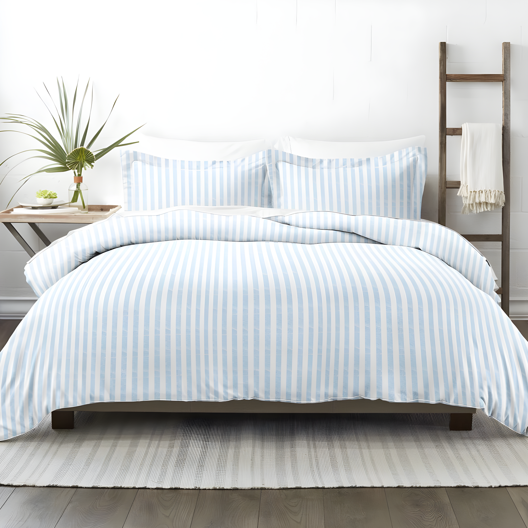 Becky Cameron 3 Piece Rugged Stripe Pattern Duvet Cover Set