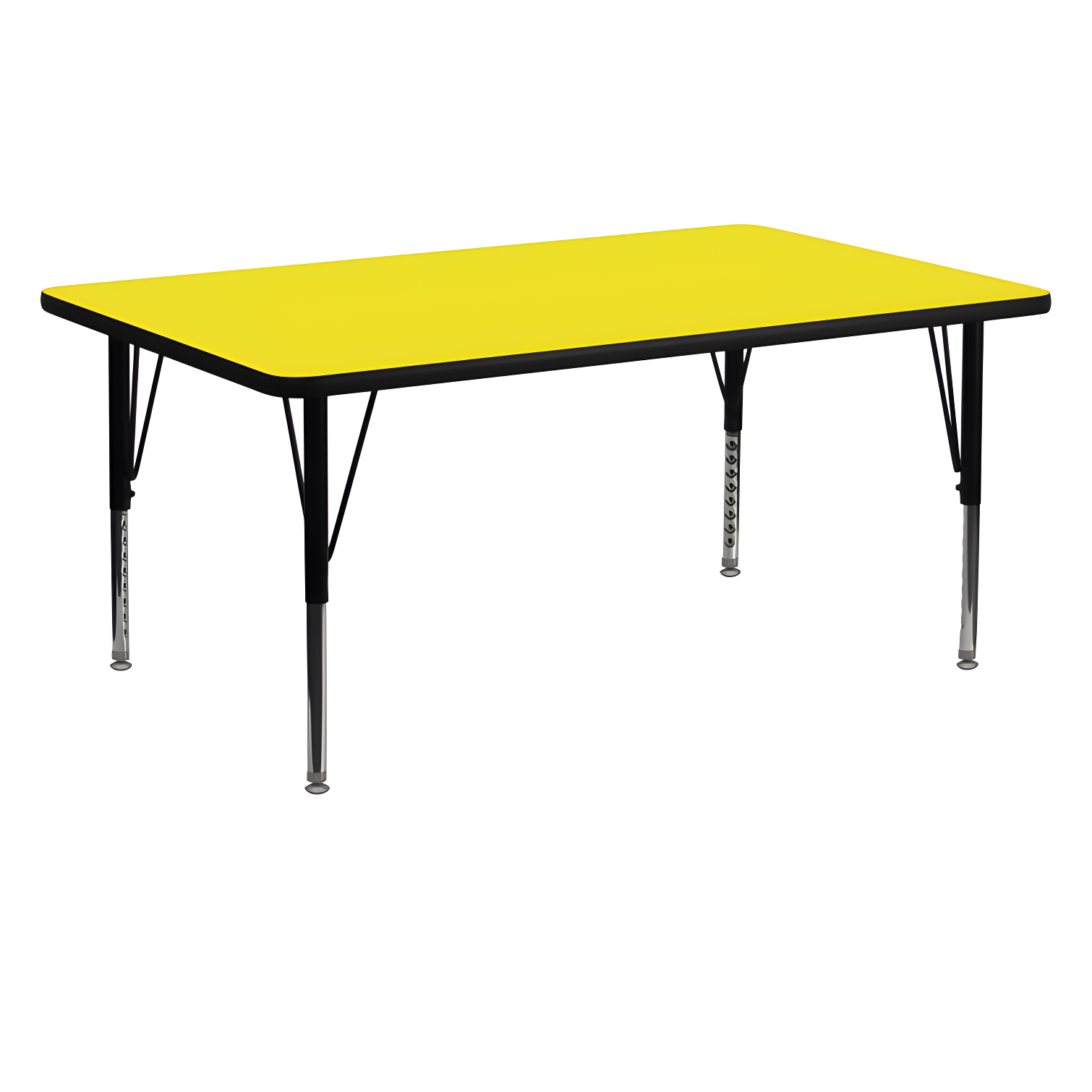 Flash Furniture Rectangle 4 Person Height Adjustable Utility & Work Table