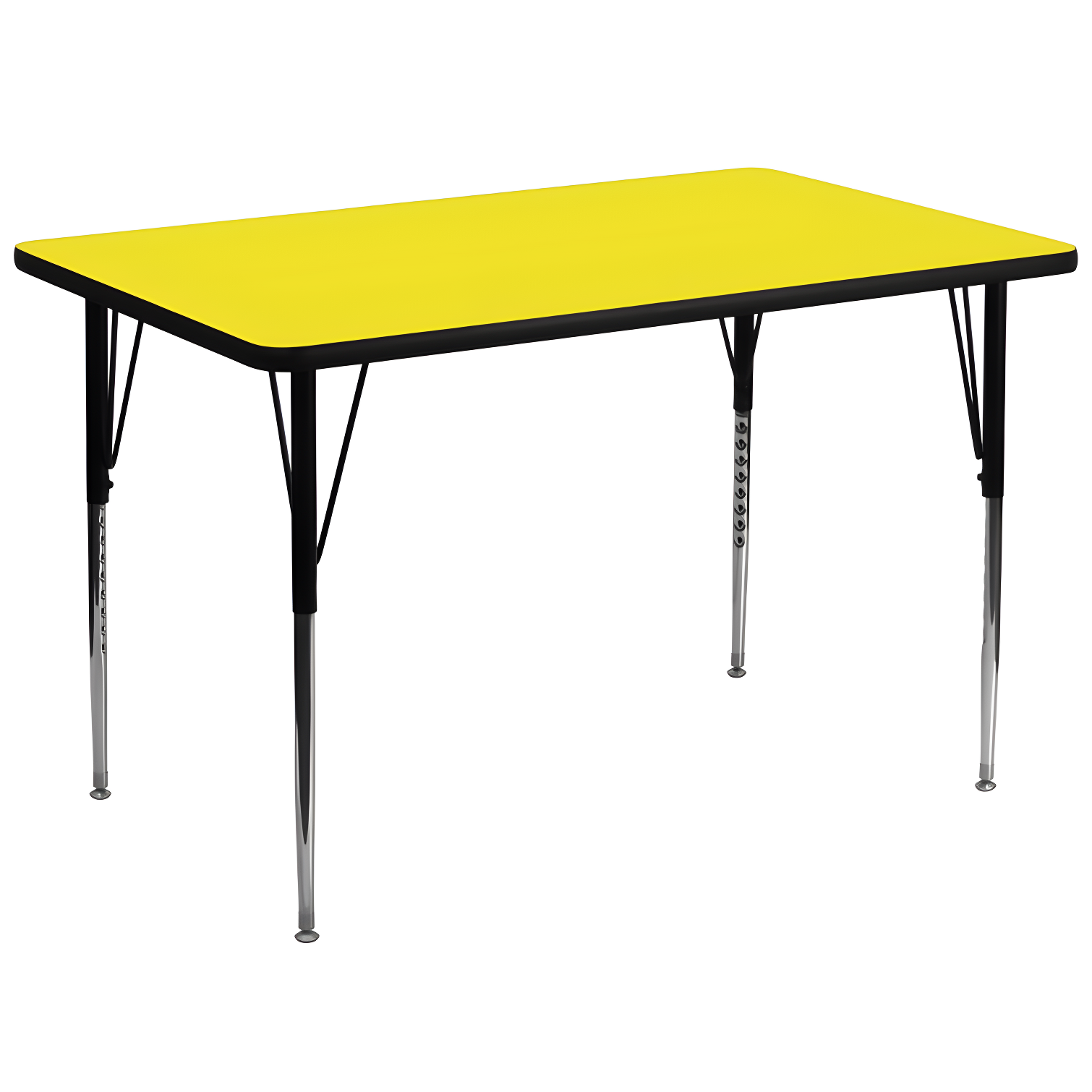 Flash Furniture Rectangle 4 Person Height Adjustable Utility & Work Table
