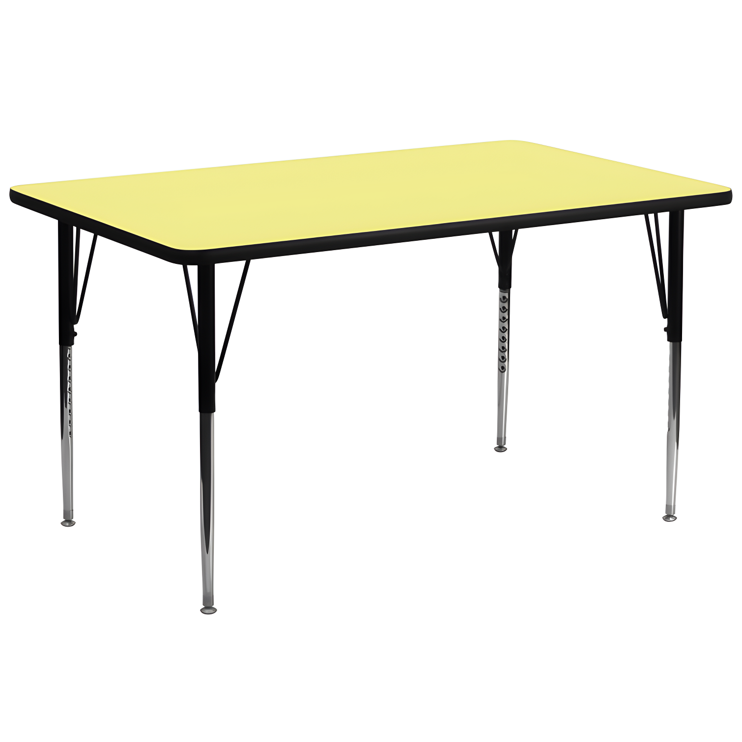 Flash Furniture Rectangle 4 Person Height Adjustable Utility & Work Table