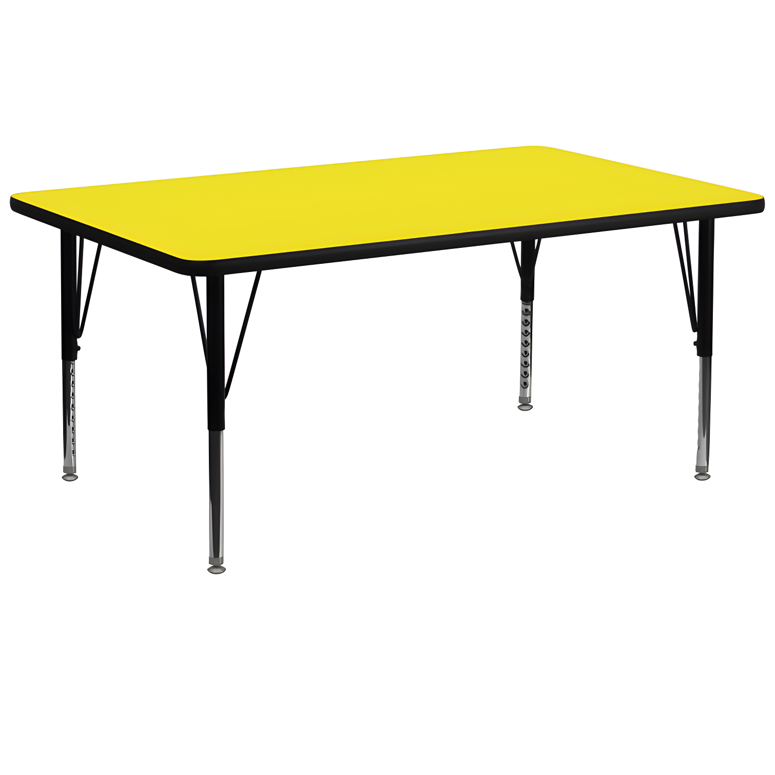 Flash Furniture Rectangle 4 Person Height Adjustable Utility & Work Table