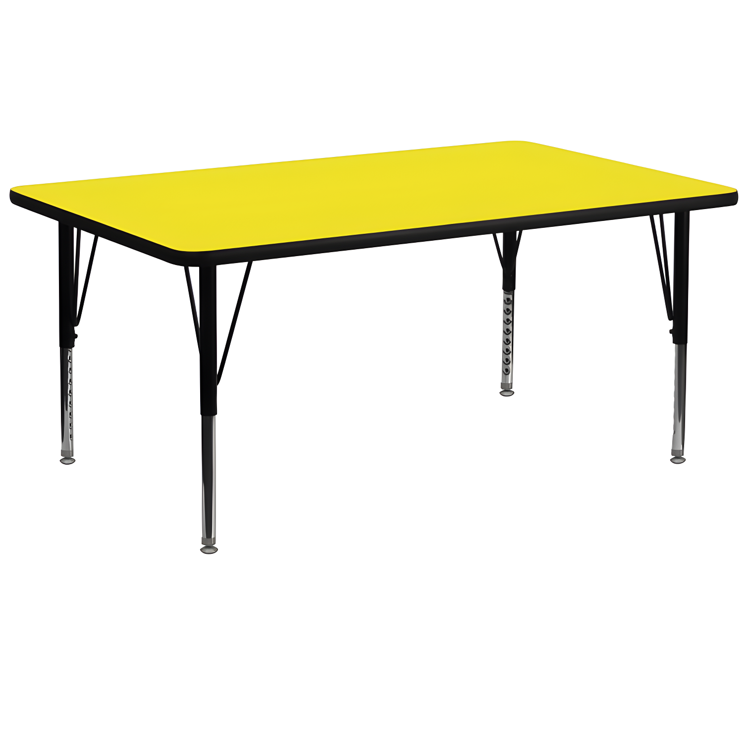 Flash Furniture Rectangle 4 Person Height Adjustable Utility & Work Table