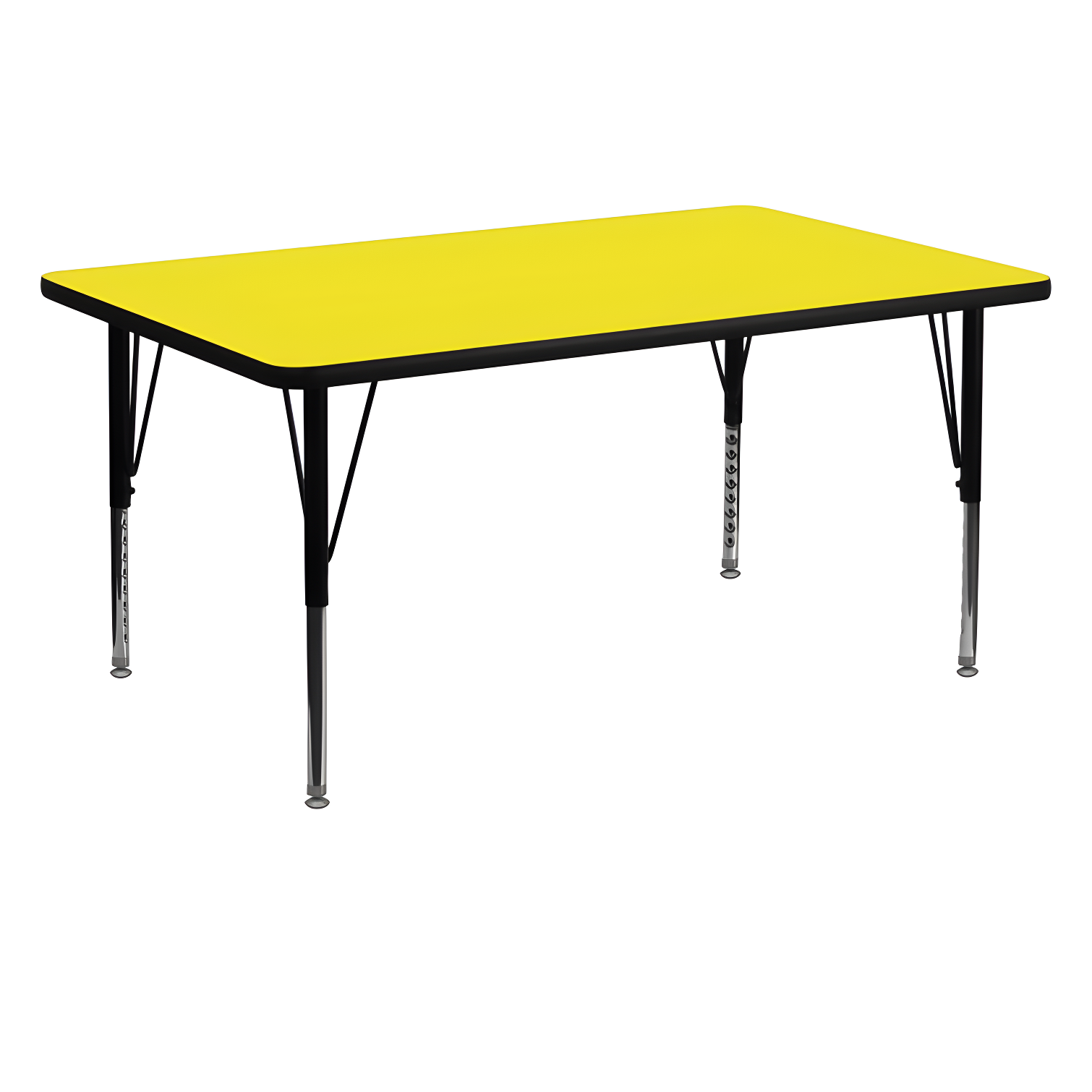 Flash Furniture Rectangle 4 Person Height Adjustable Utility & Work Table