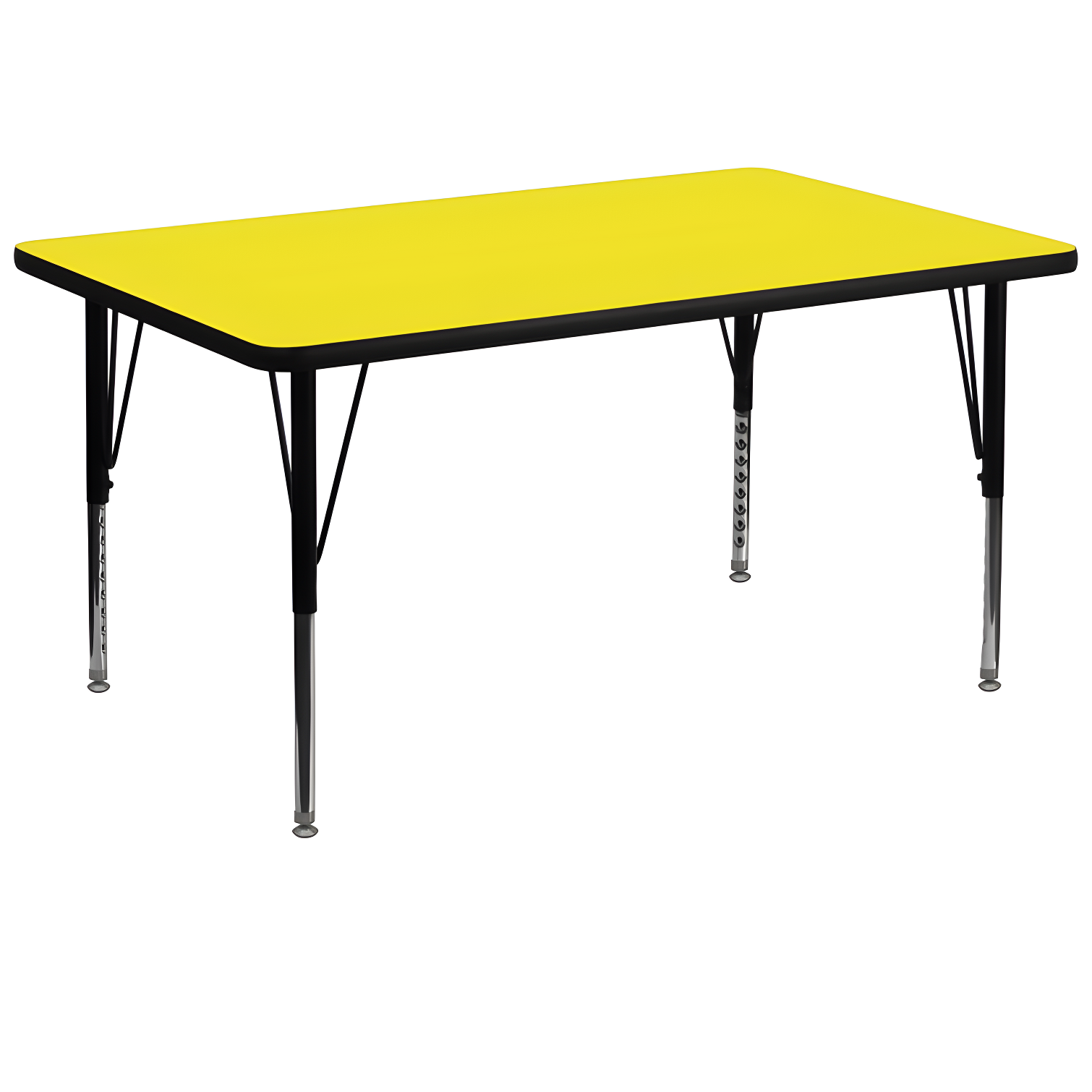 Flash Furniture Rectangle 4 Person Height Adjustable Utility & Work Table