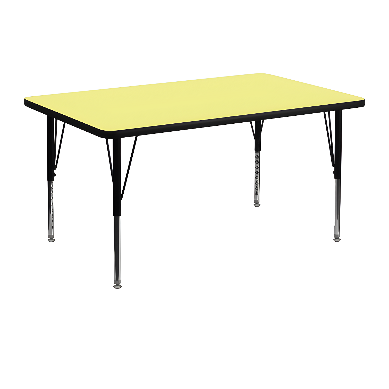 Flash Furniture Rectangle 4 Person Height Adjustable Utility & Work Table