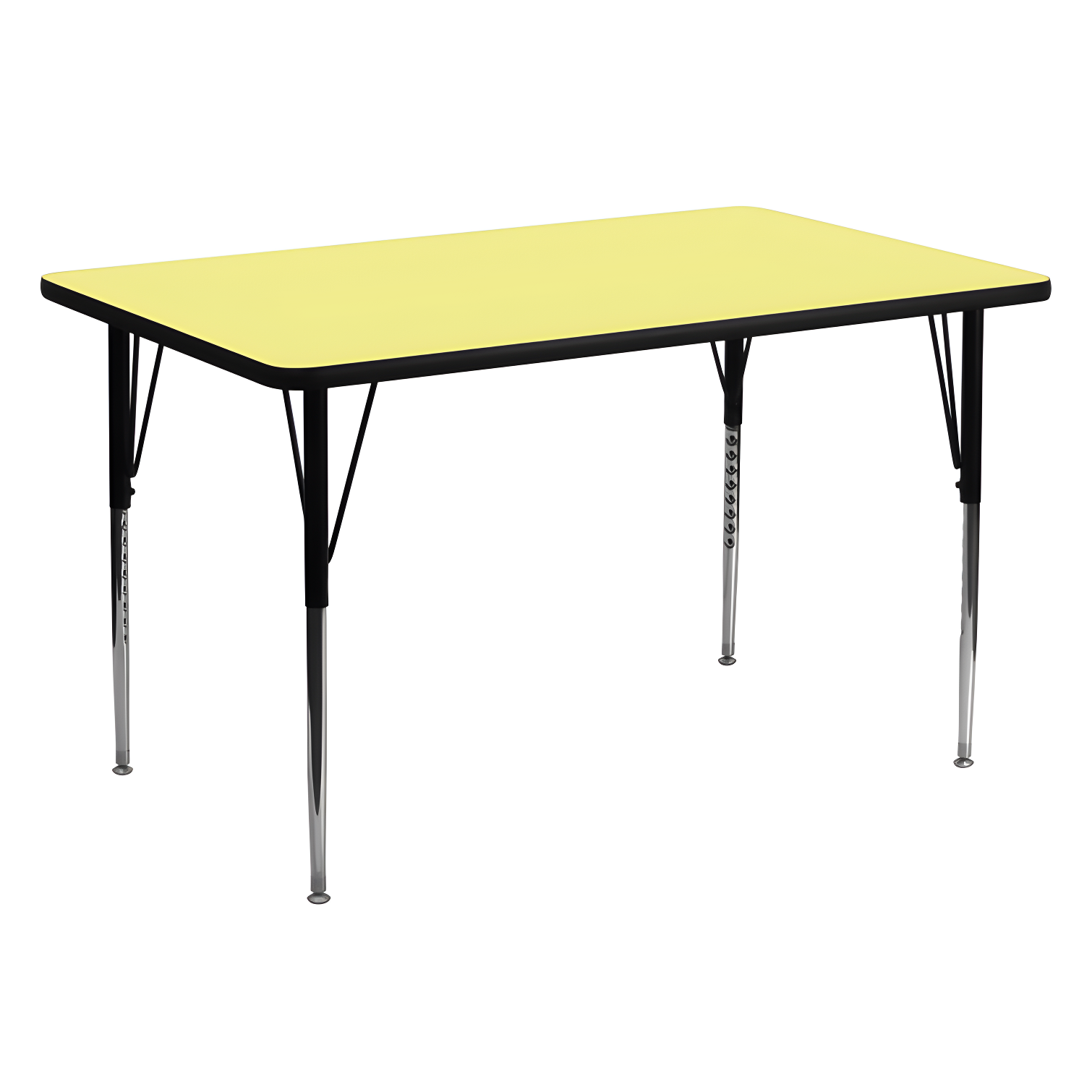 Flash Furniture Rectangle 4 Person Height Adjustable Utility & Work Table