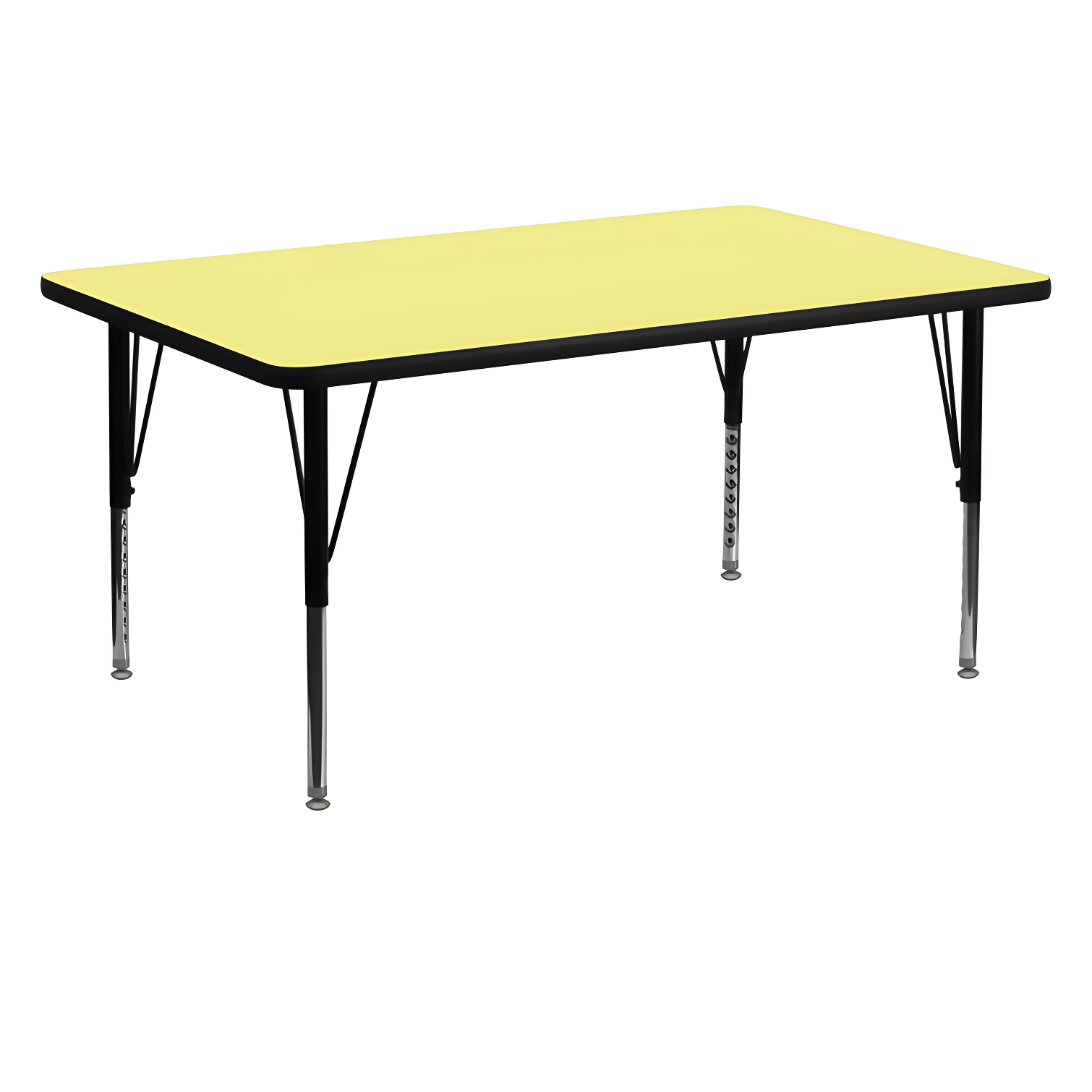 Flash Furniture Rectangle 4 Person Height Adjustable Utility & Work Table
