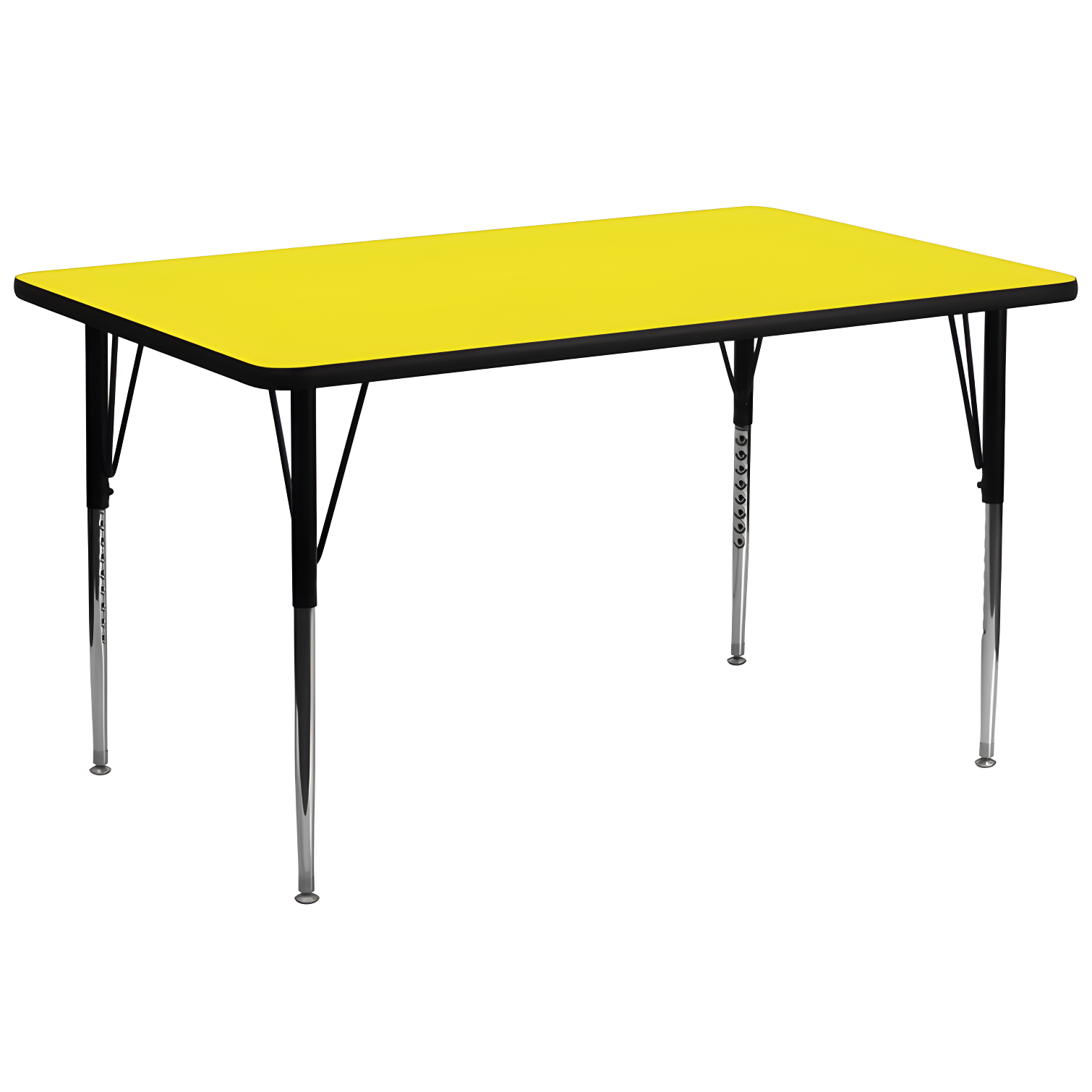 Flash Furniture Rectangle 4 Person Height Adjustable Utility & Work Table