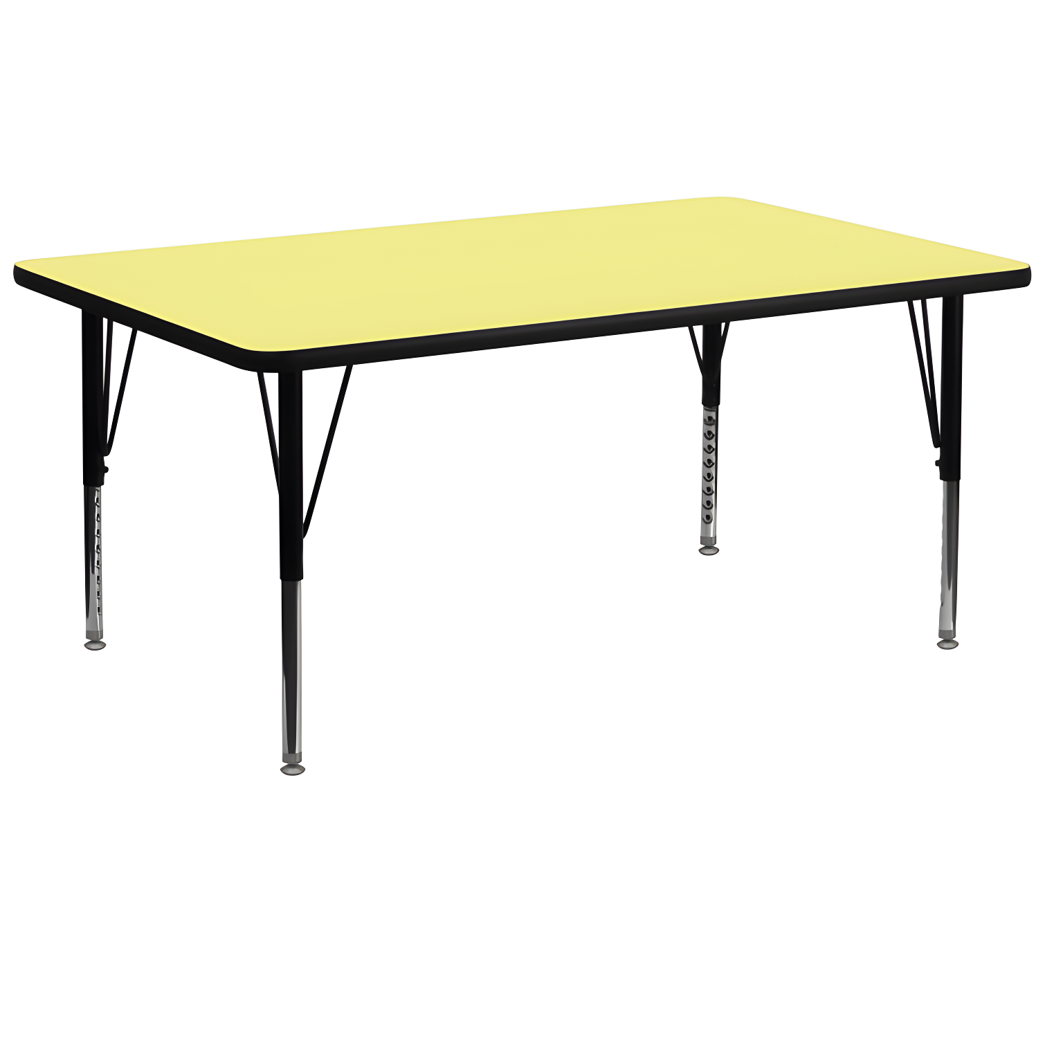 Flash Furniture Rectangle 4 Person Height Adjustable Utility & Work Table