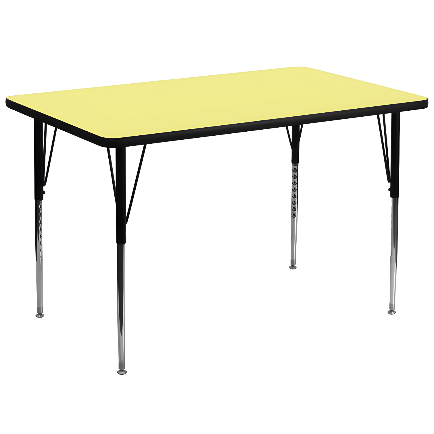 Flash Furniture Rectangle 4 Person Height Adjustable Utility & Work Table