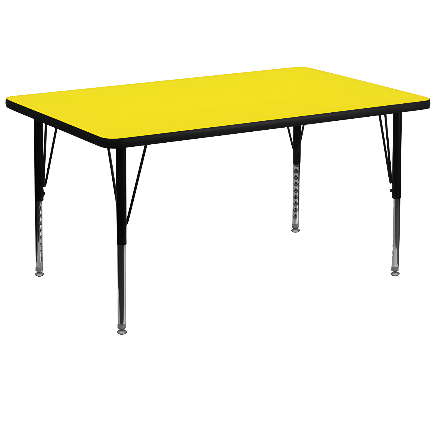 Flash Furniture Rectangle 4 Person Height Adjustable Utility & Work Table
