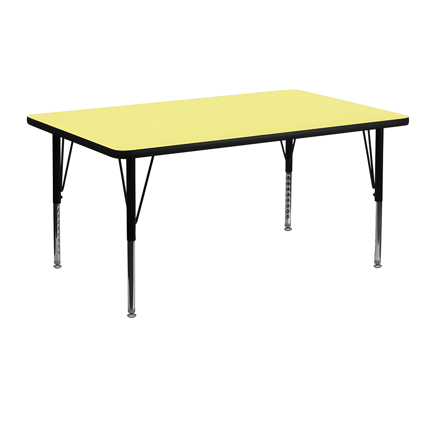 Flash Furniture Rectangle 4 Person Height Adjustable Utility & Work Table