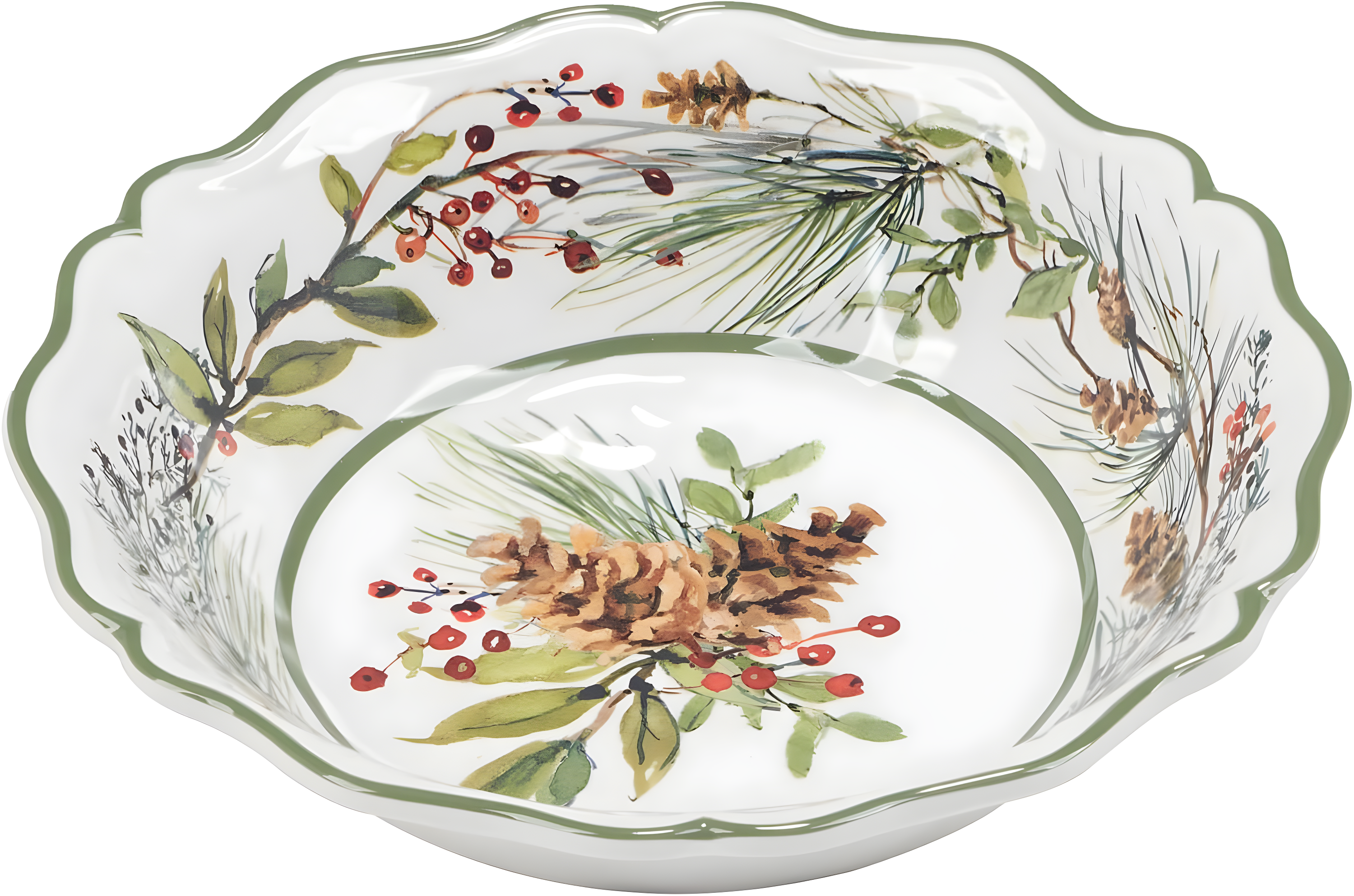 Winters Forest Set of 4 All Purpose Bowl 8.5" x 2" (Set of 4)