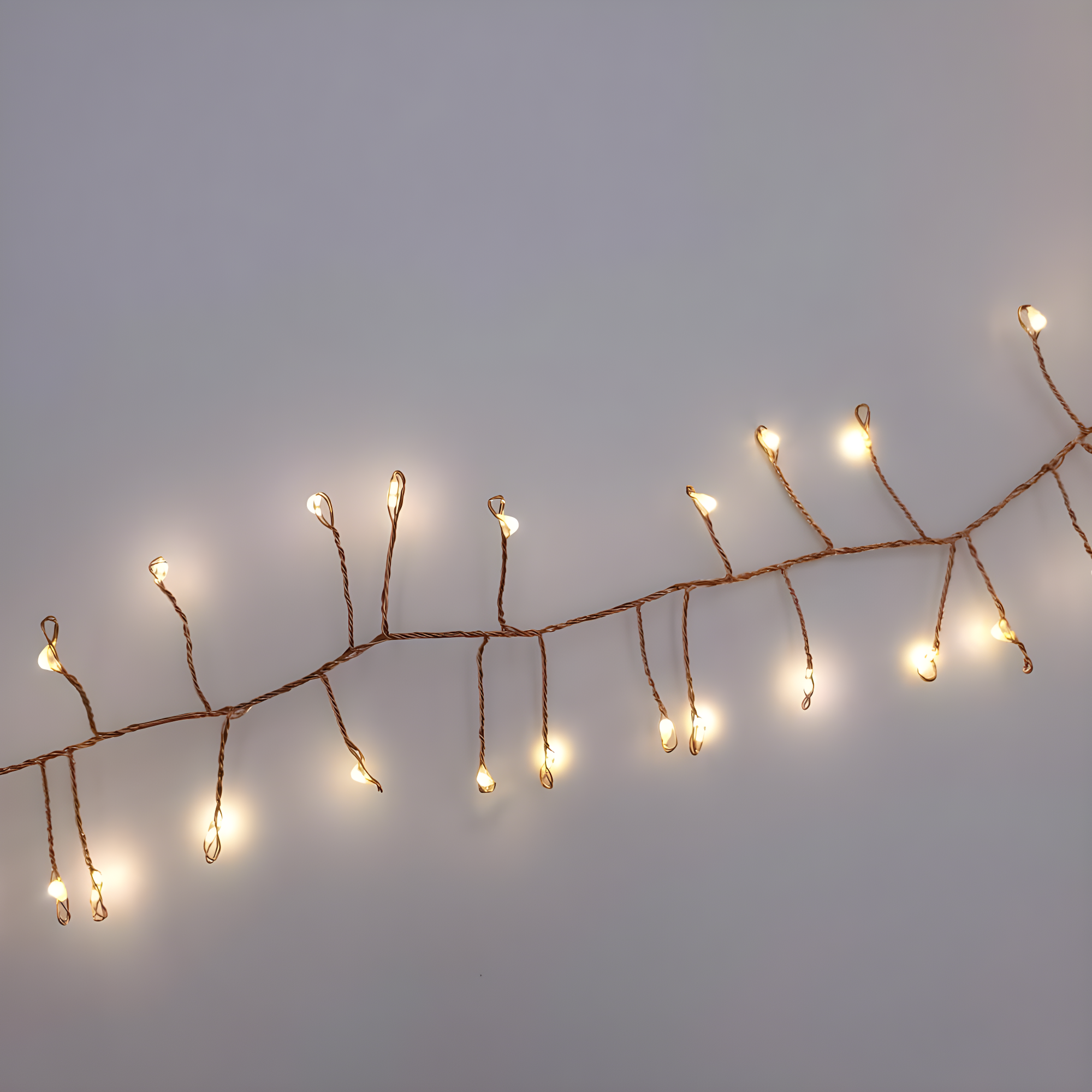 Lumabase 2ct Battery Operated LED Firecracker Fairy String Lights Copper