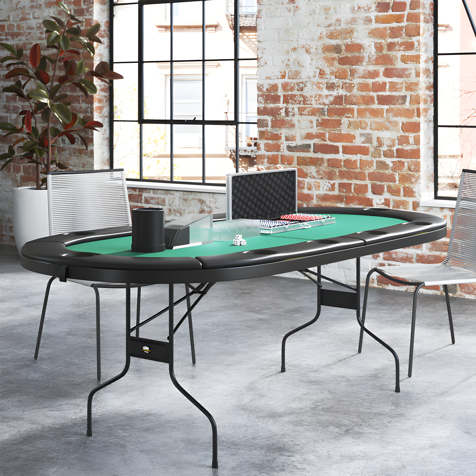 Fat Cat 10 - Player Rubberwood Poker Table & Reviews | Wayfair