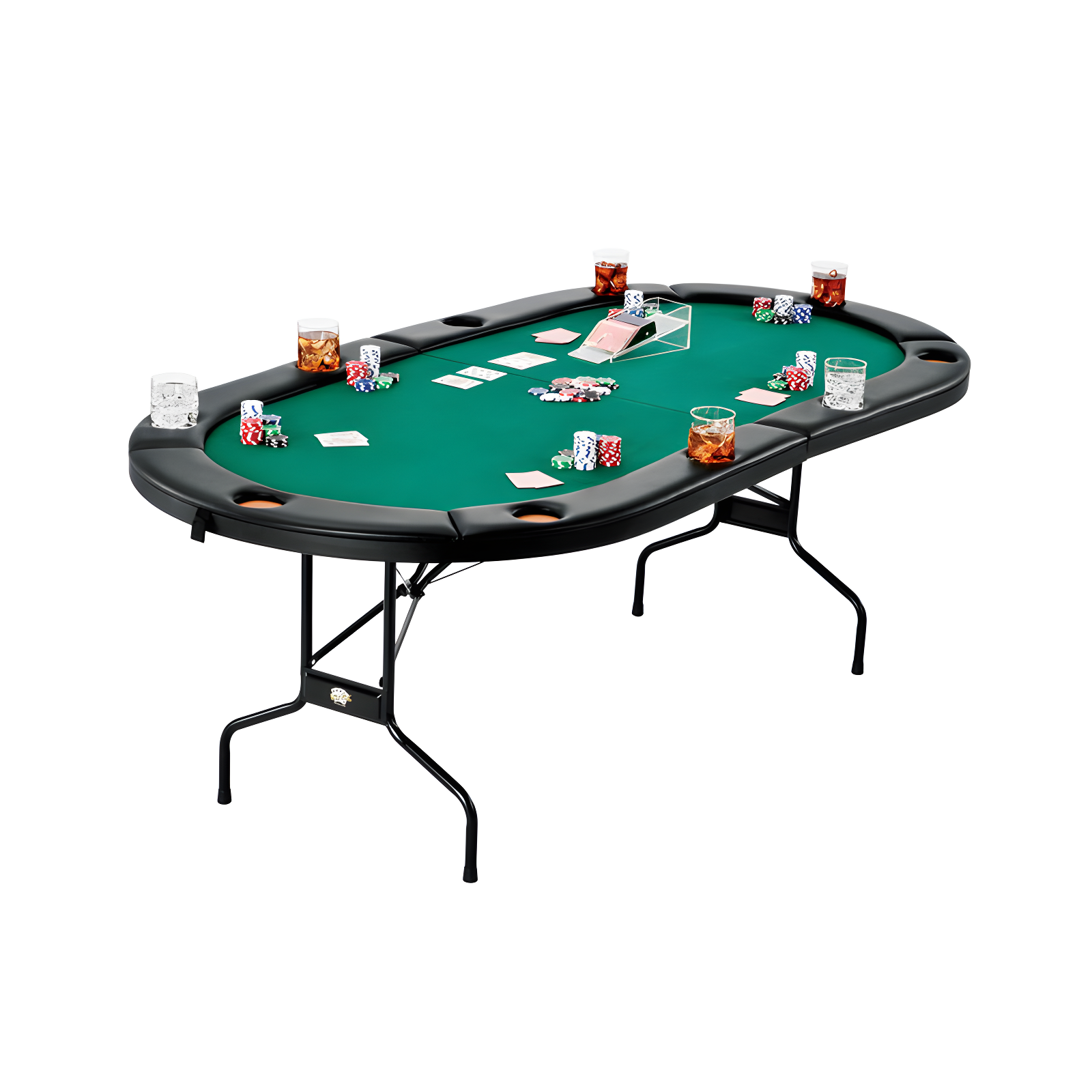 Fat Cat 10 - Player Rubberwood Poker Table & Reviews | Wayfair
