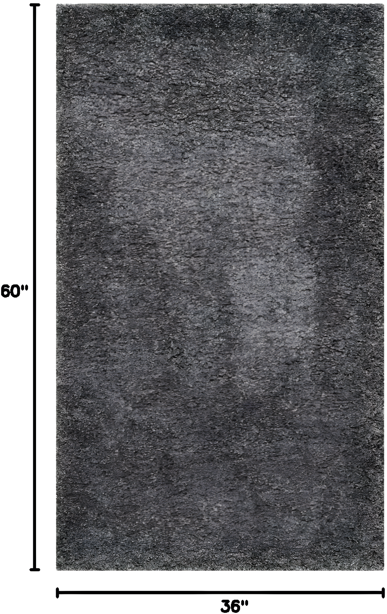Shag SG151 Power Loomed Indoor Accent Rug - Dark Grey - 3'x5' - Safavieh.