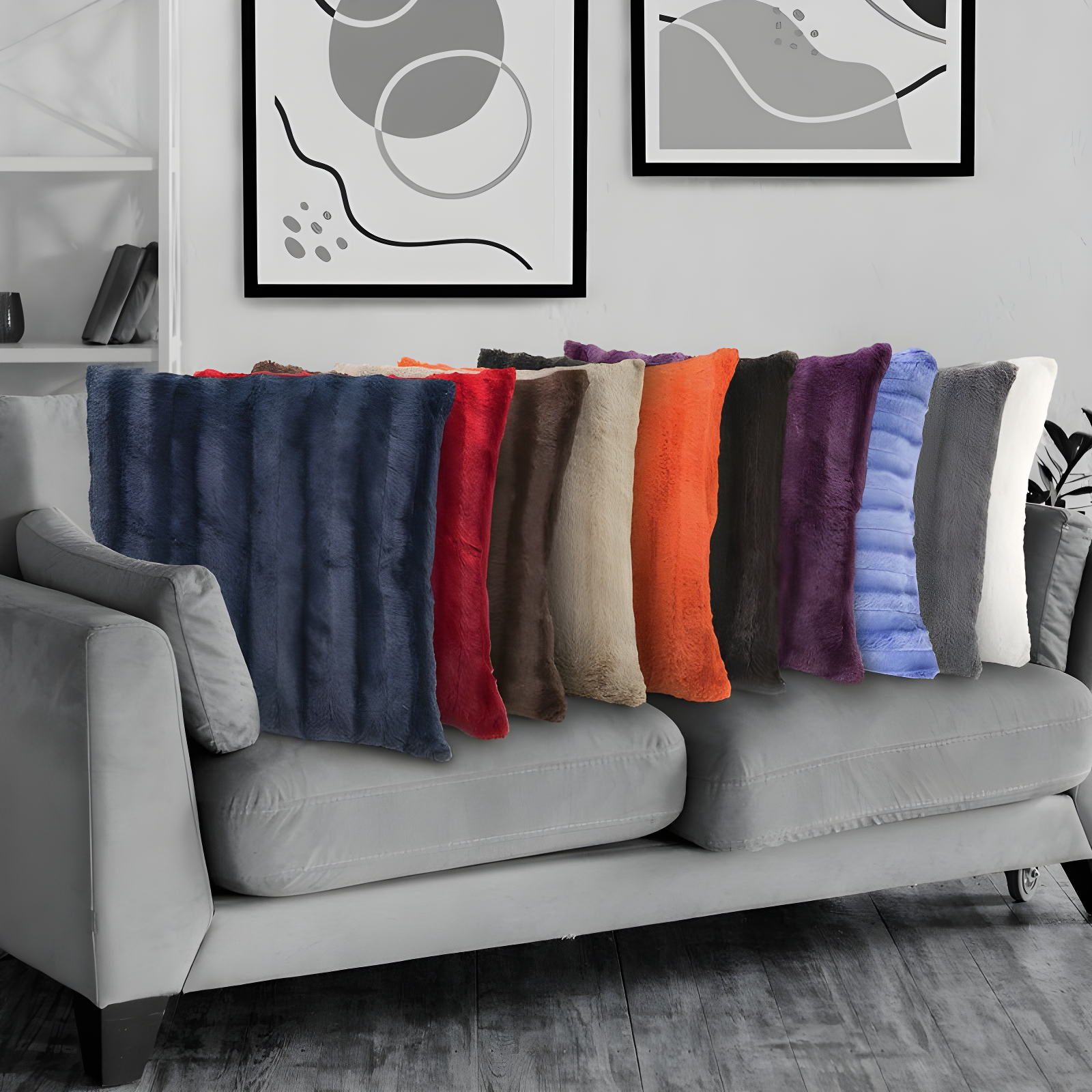 Cheer Collection FRBIN Square Pillow Cover & Insert (Set of 2)