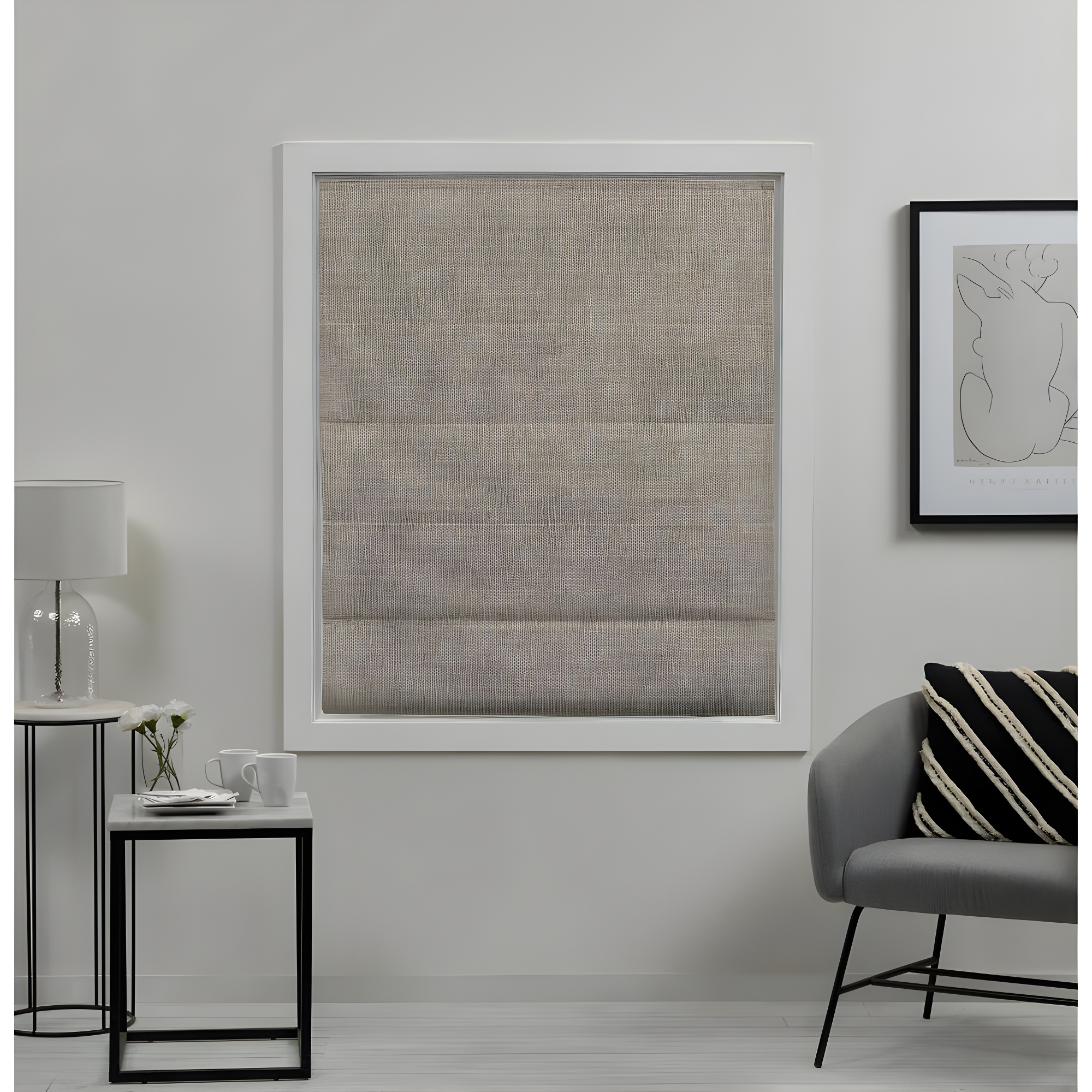 Amalgamated Textiles Exclusive Home Acadia 100% Blackout Roman Shade