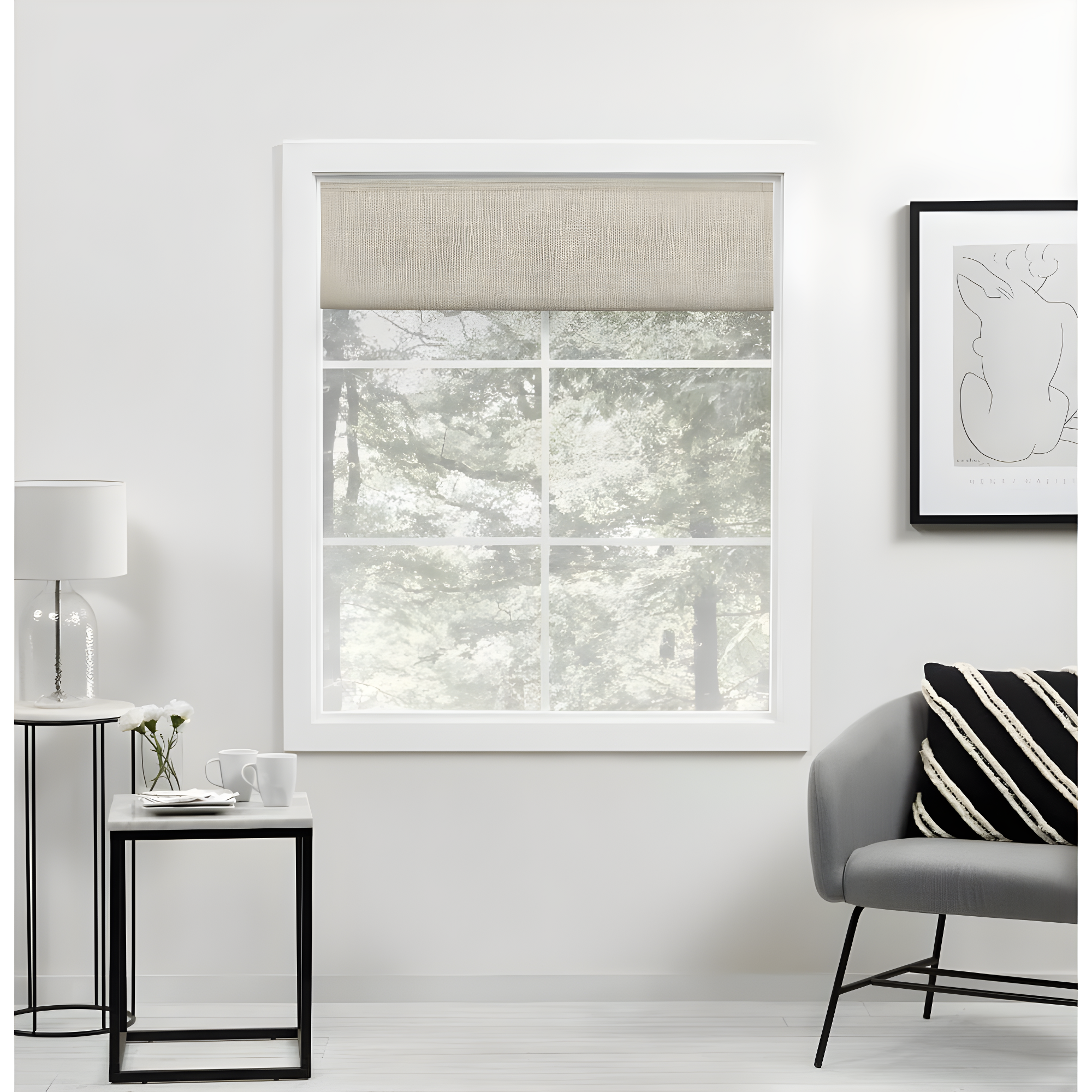 Amalgamated Textiles Exclusive Home Acadia 100% Blackout Roman Shade