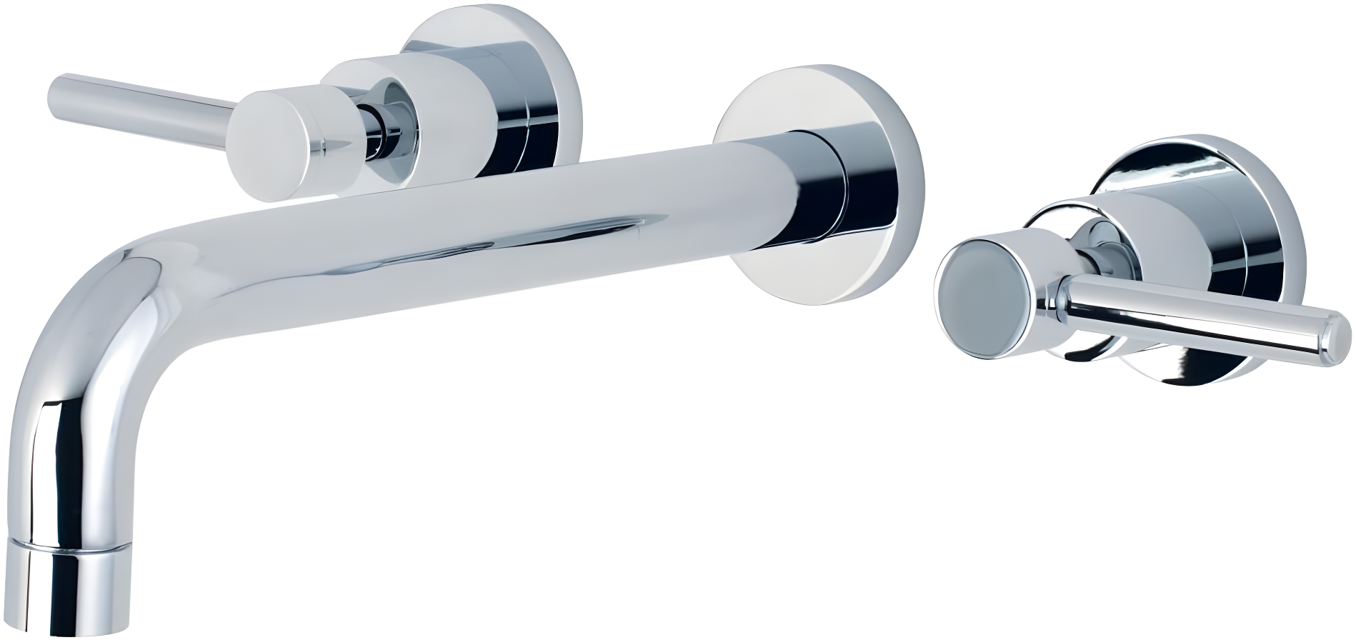 Kingston Brass Concord Two-Handle 3-Hole Wall Mount Roman Tub Faucet