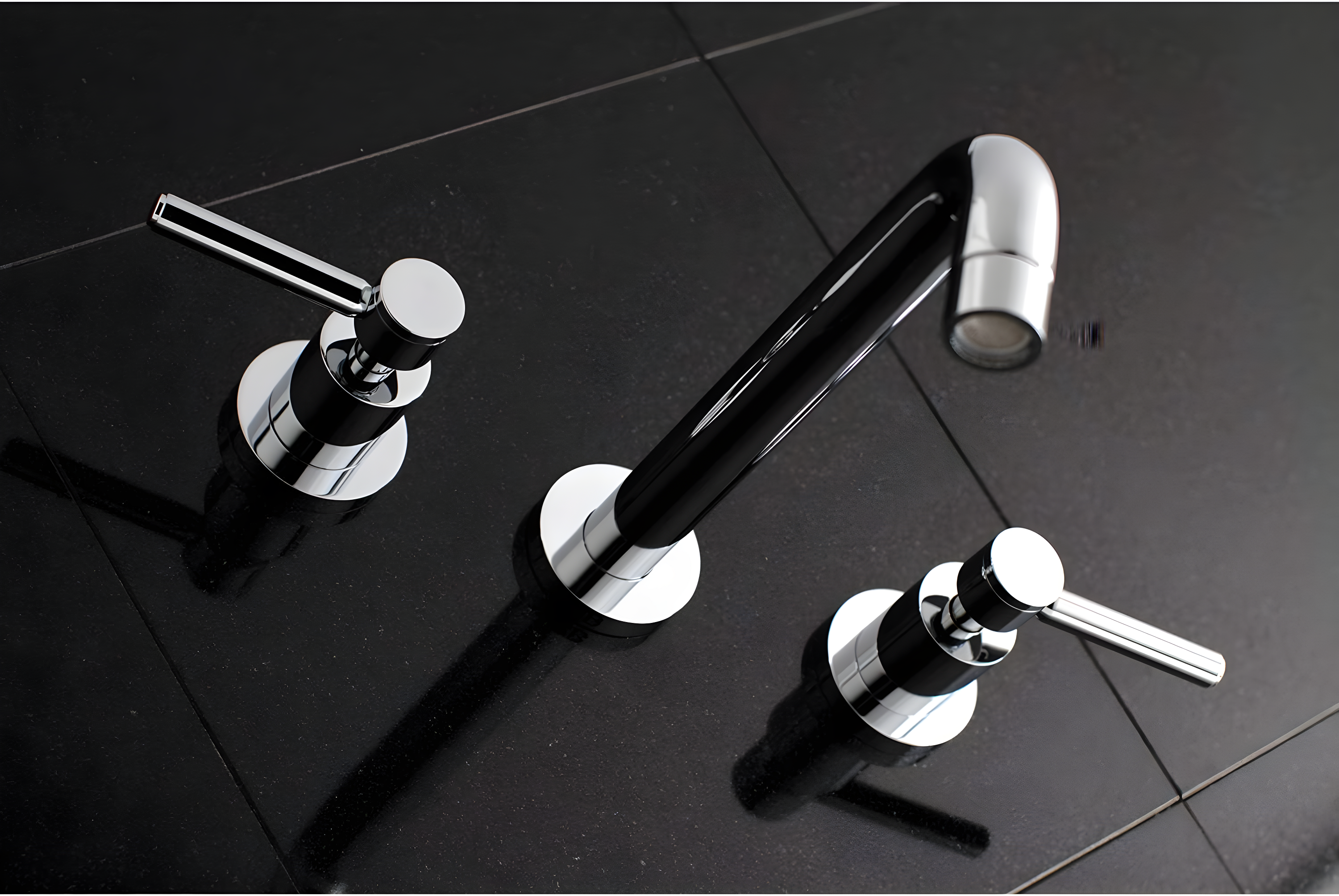 Kingston Brass Concord Two-Handle 3-Hole Wall Mount Roman Tub Faucet