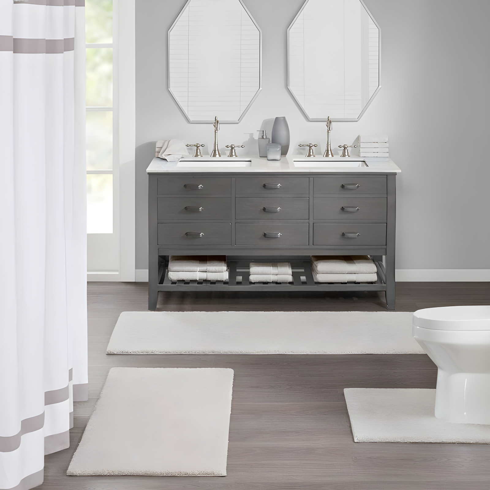 Madison Park Signature Marshmallow Contour Mat