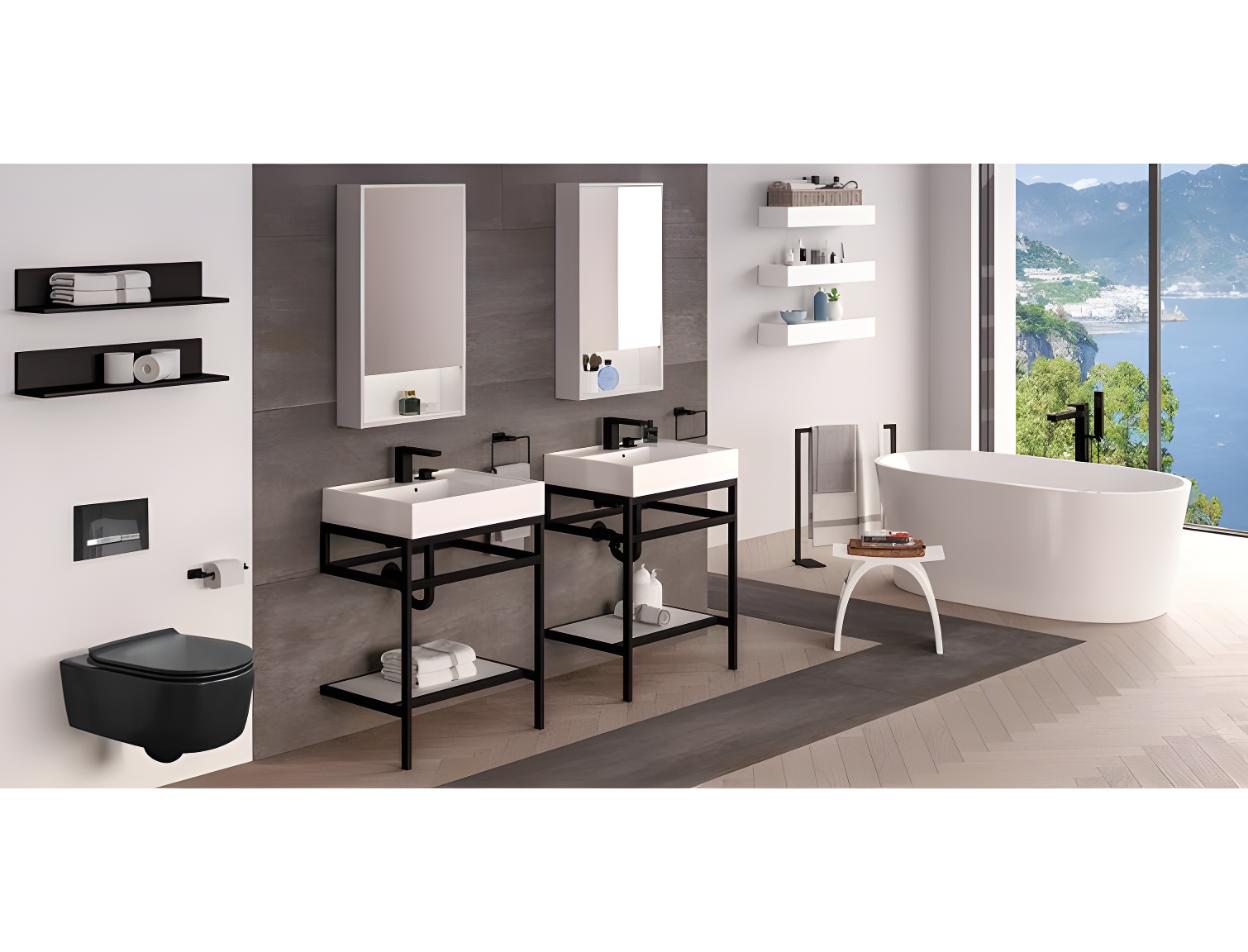 Ovale Solid Surface Accent Stool