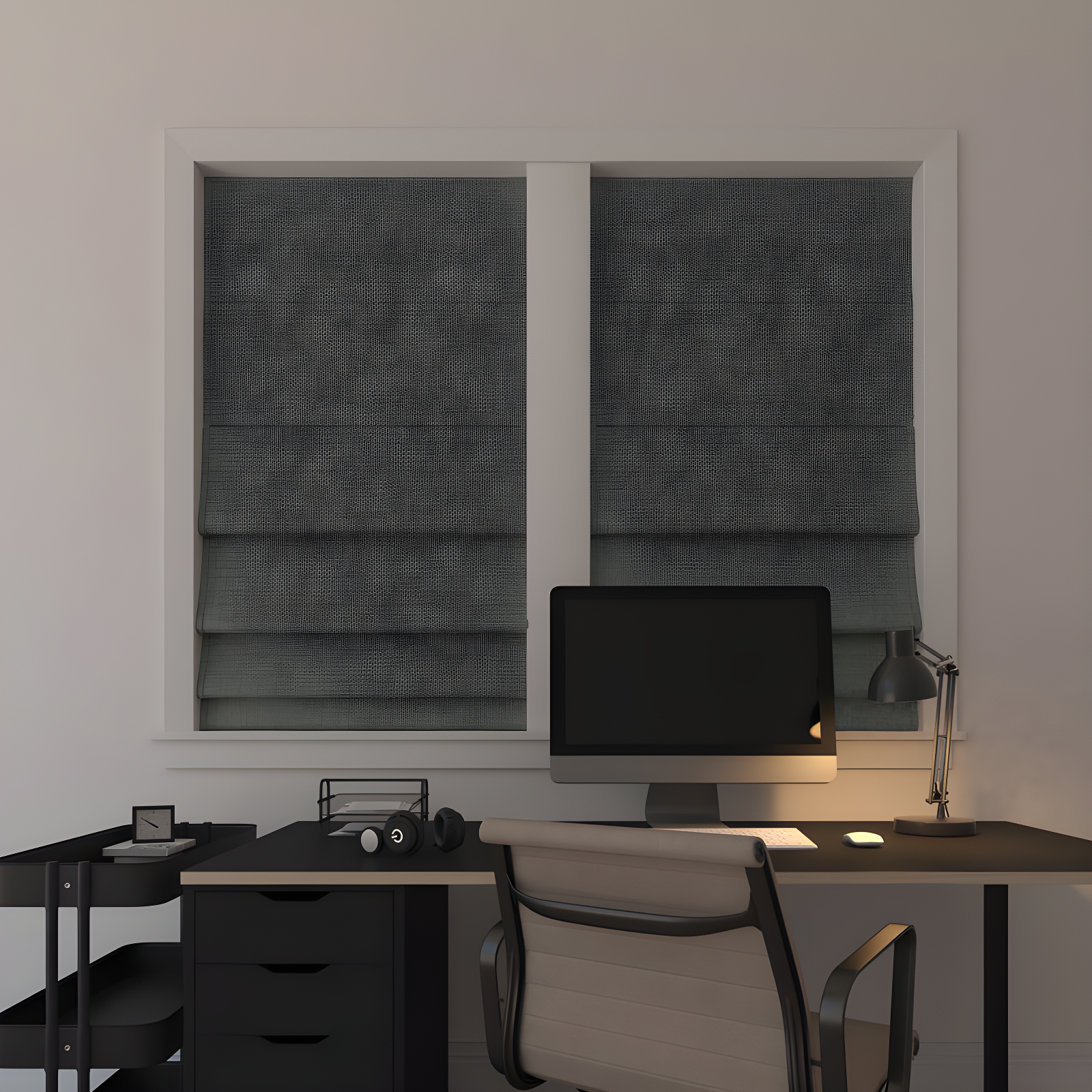 Sun Zero Sun Zero Thermal 100% Blackout Cordless Roman Shade