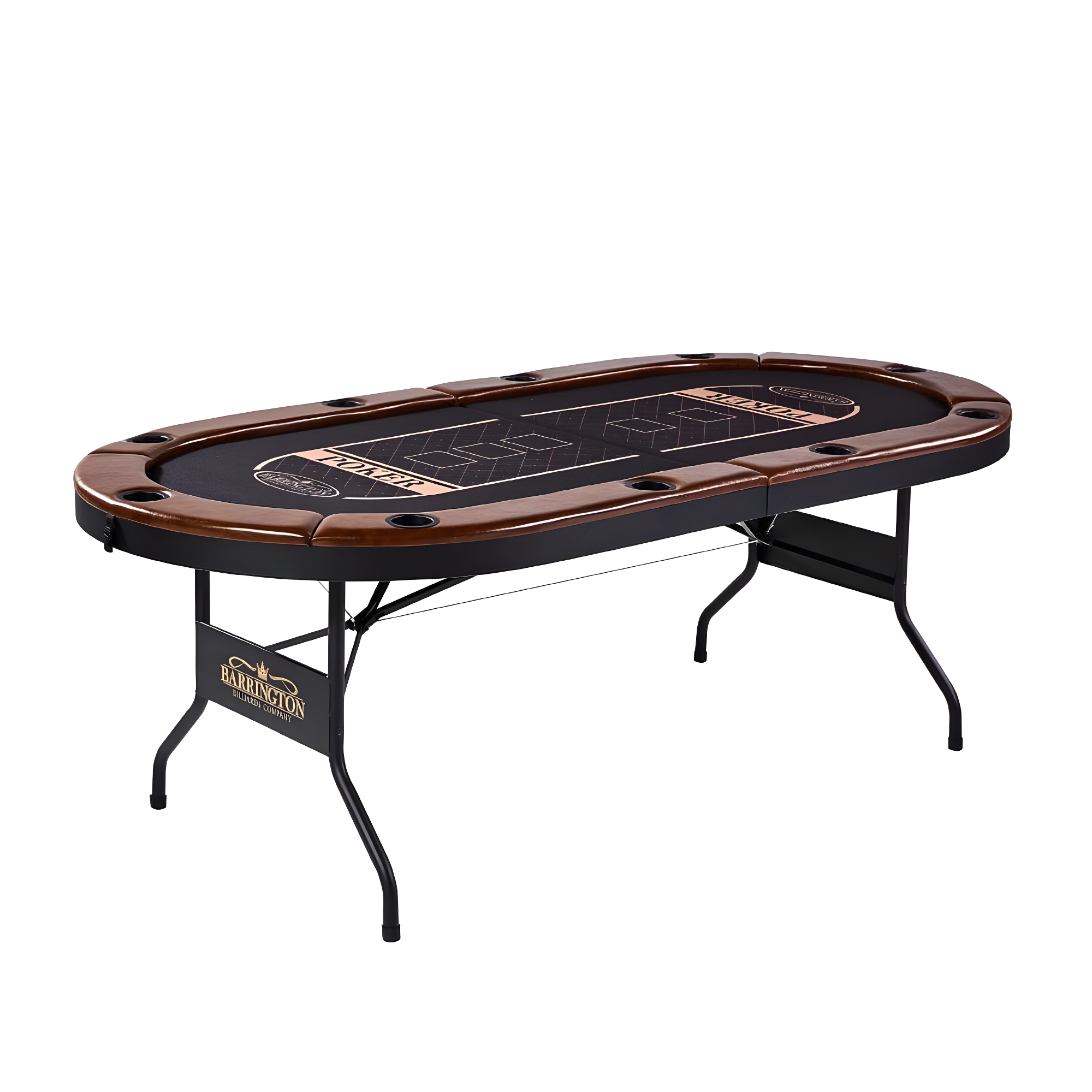 Charleston Premium Texas Hold'em 84" 10 - Player Poker Table