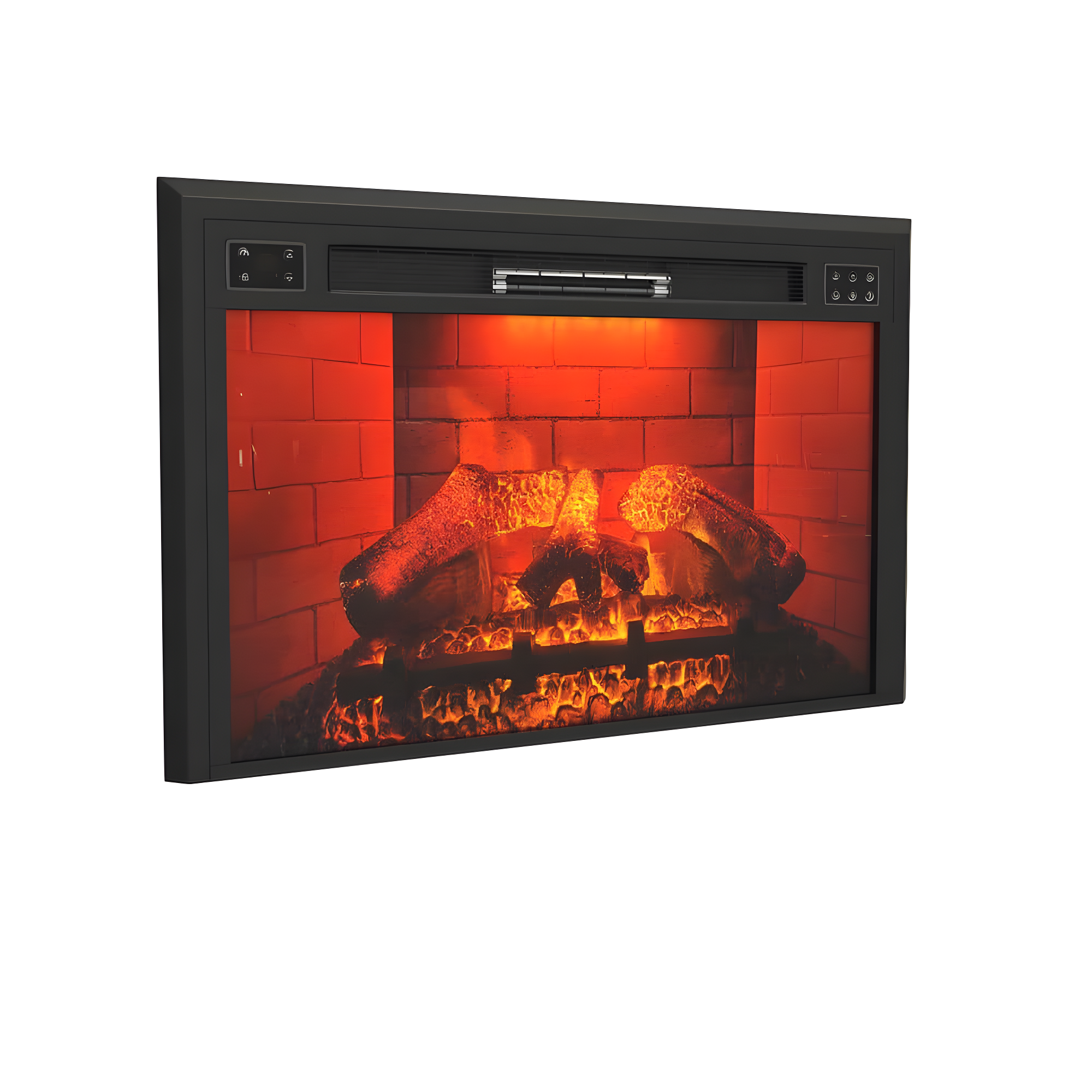 35"W Recessed Multicolor LED Electric Fireplace - 35