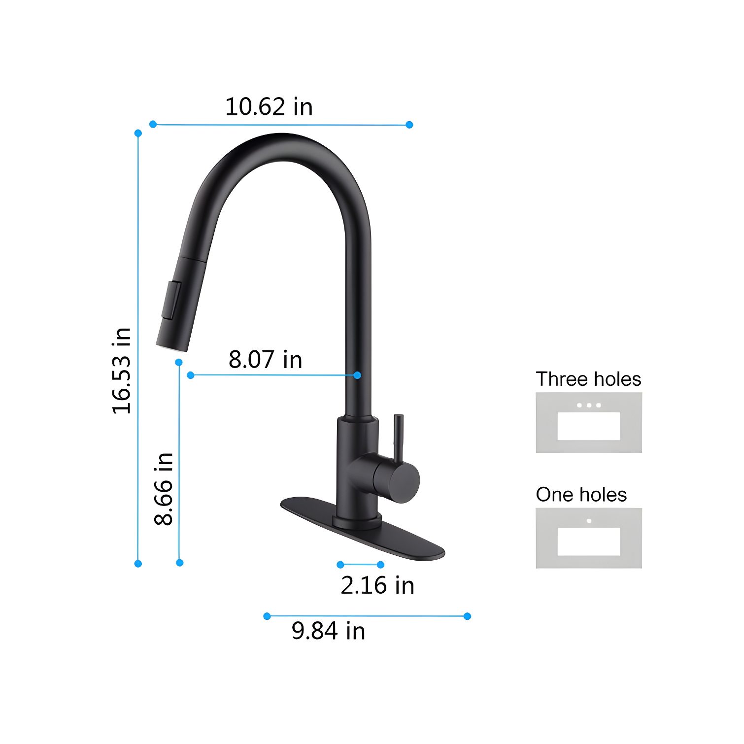 ALWEN Kitchen Faucet Pull Down Touch Kitchen Faucet