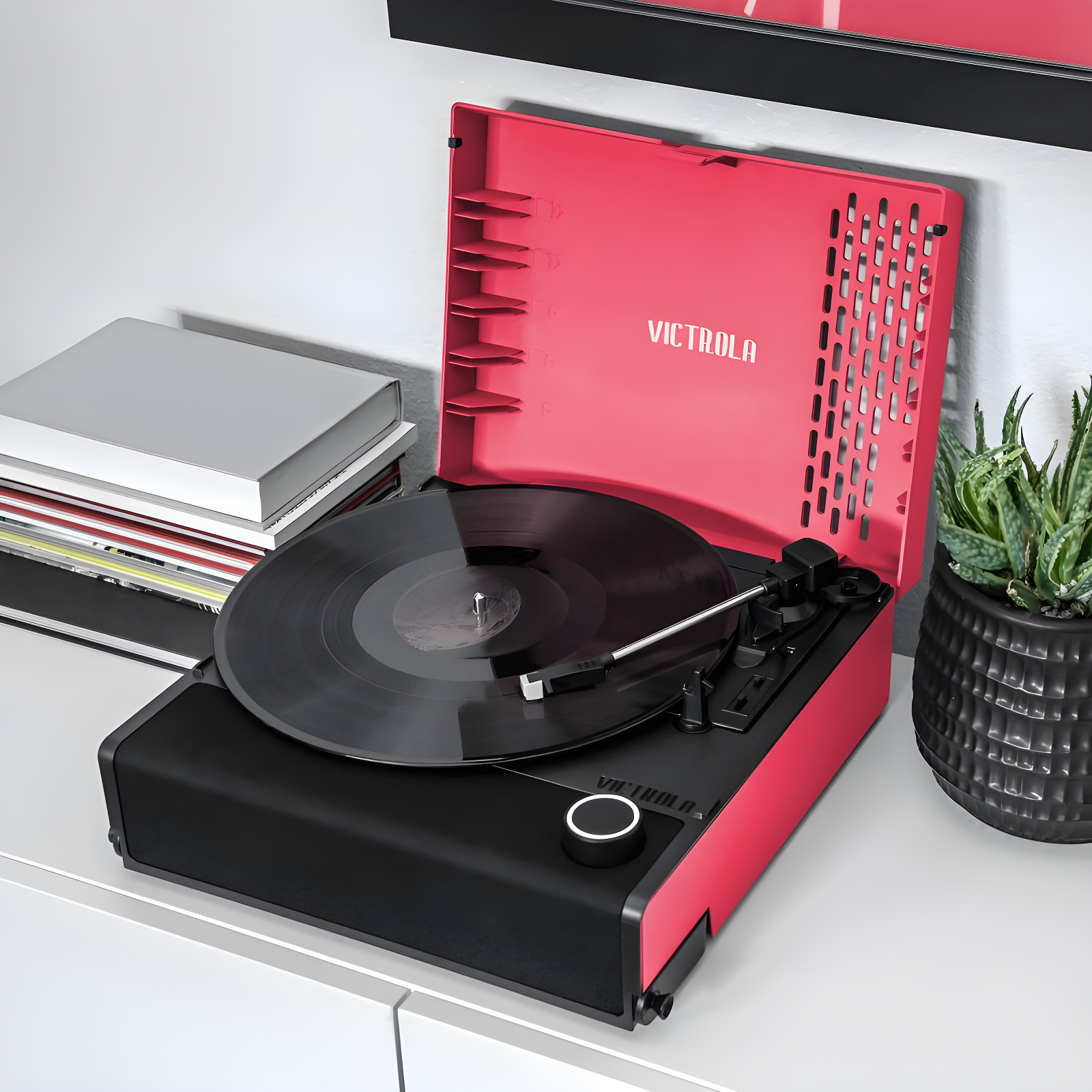 Victrola Revolution Bluetooth GO Portable Record Player - Pink
