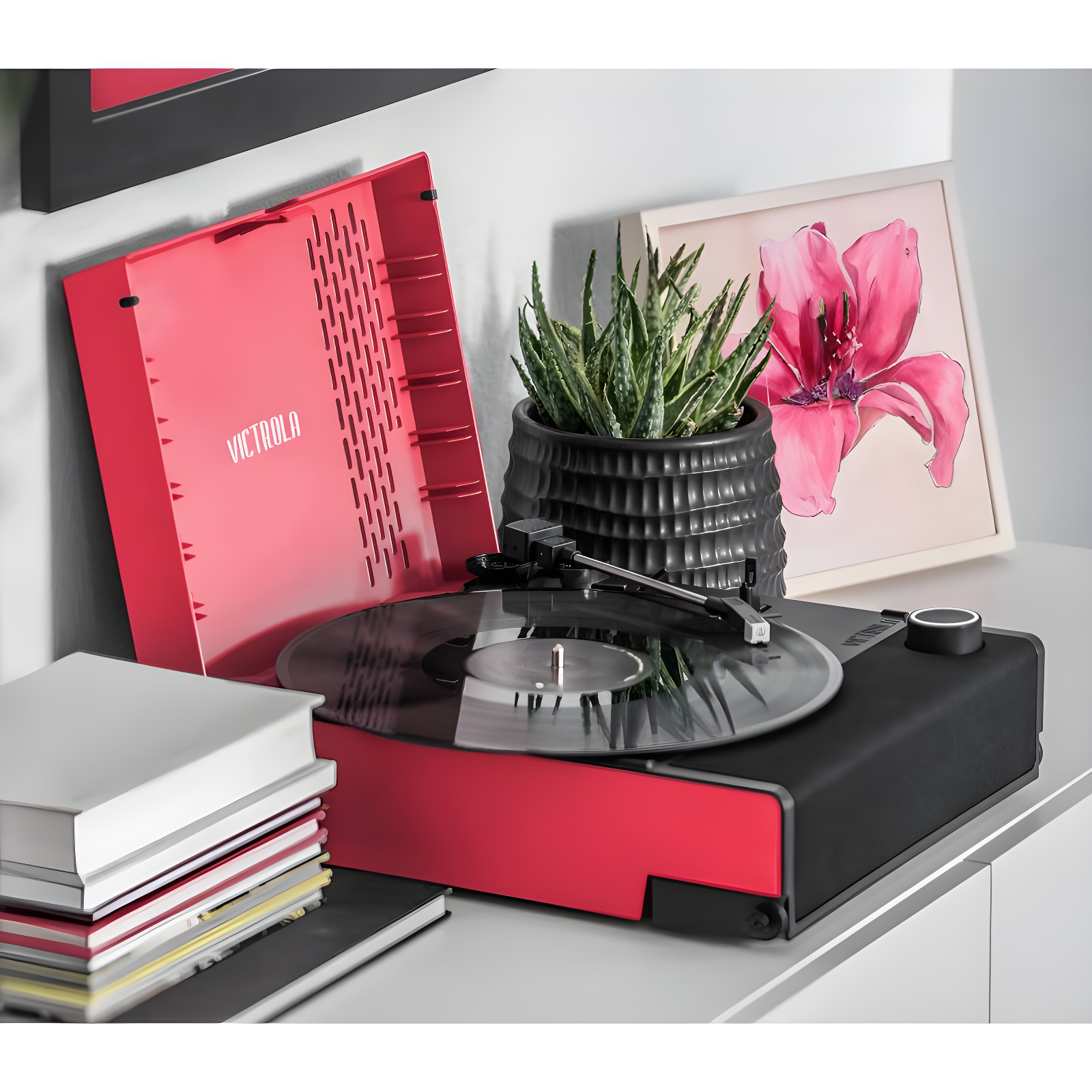 Victrola Revolution Bluetooth GO Portable Record Player - Pink