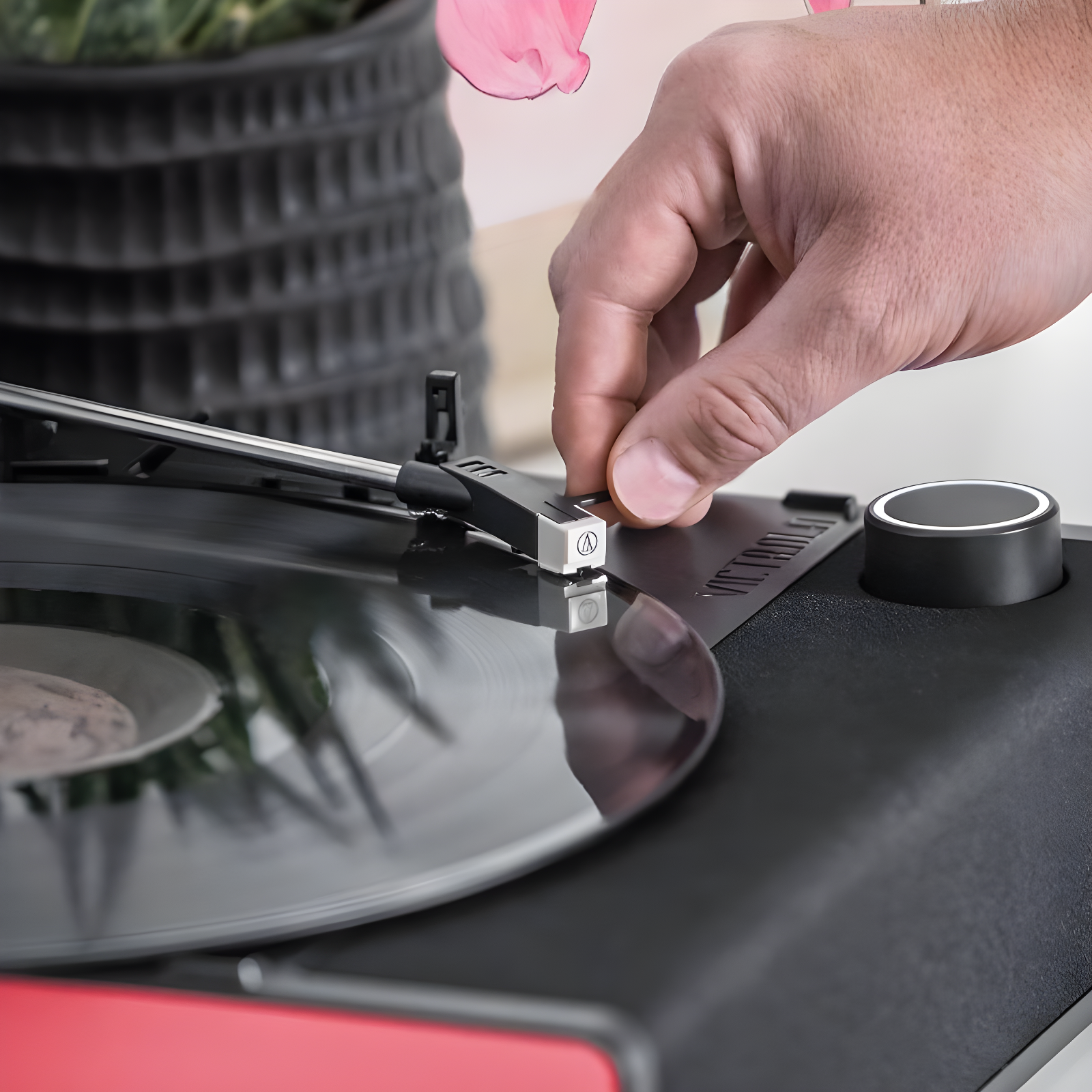 Victrola Revolution Bluetooth GO Portable Record Player - Pink