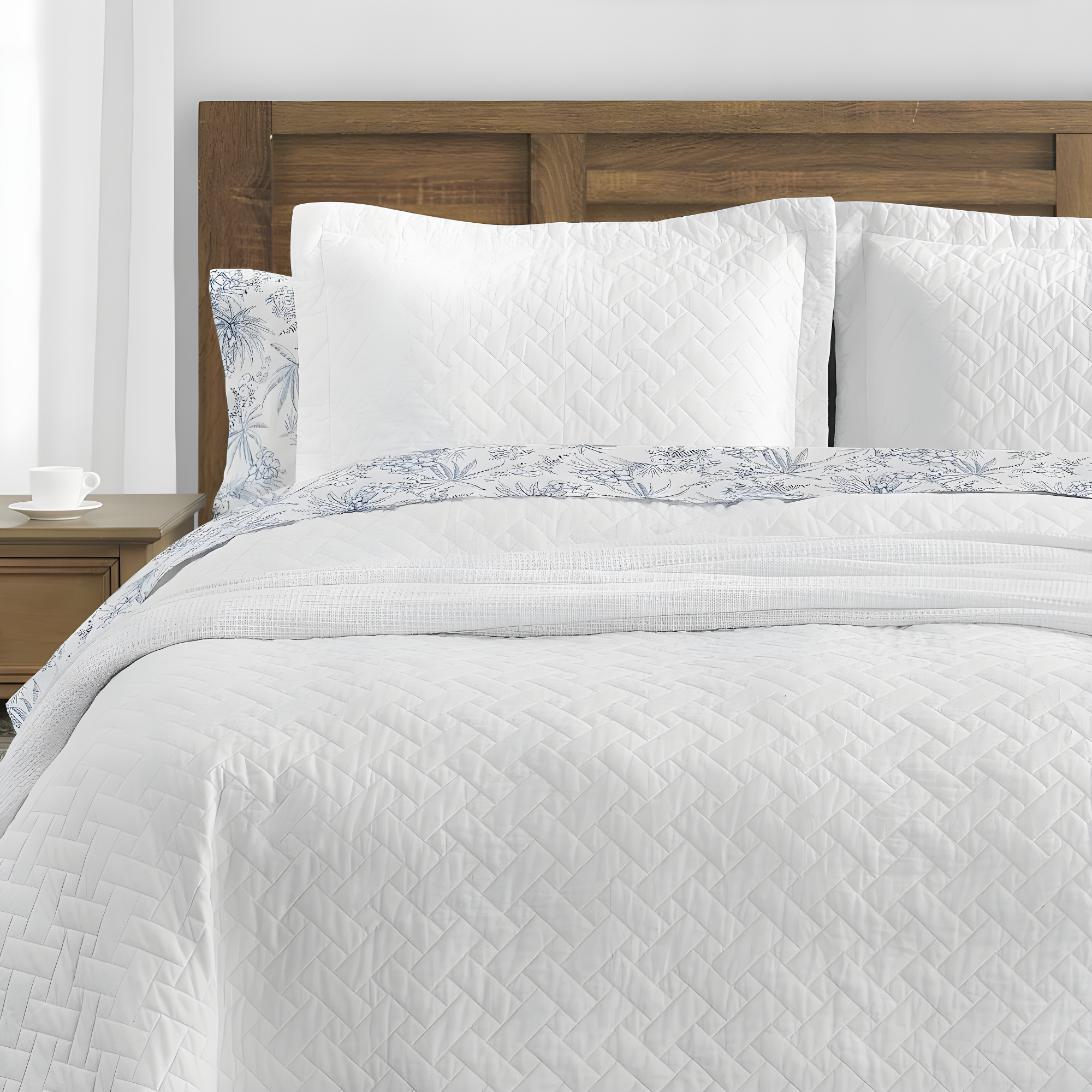 Tommy Bahama Home Tommy Bahama Raffia Solid Cotton Reversible Quilt Set