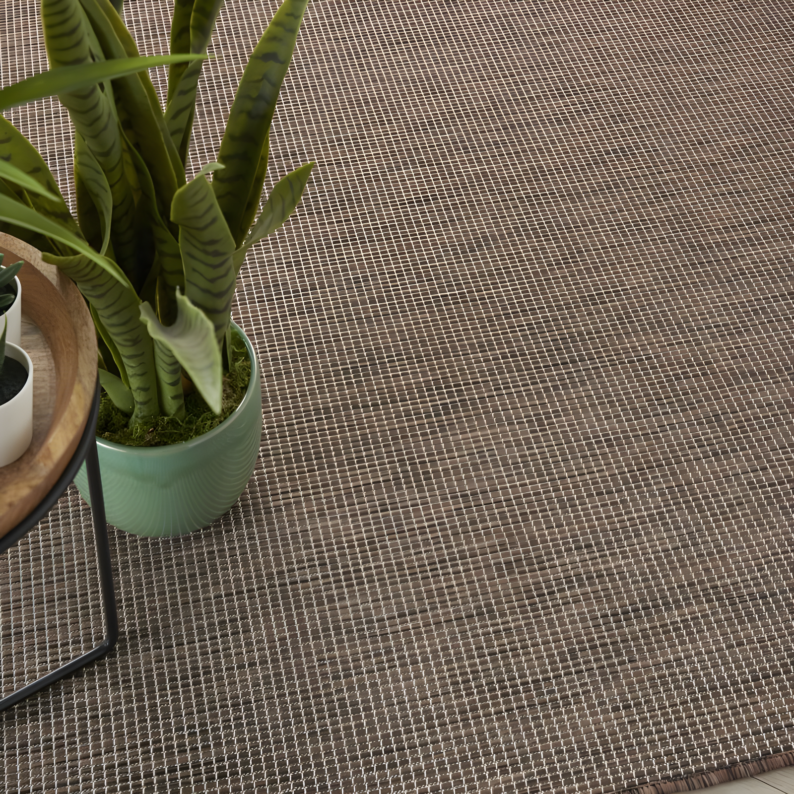 Ebern Designs Southwestern Machine Woven Polypropylene Indoor / Outdoor Area Rug in Natural