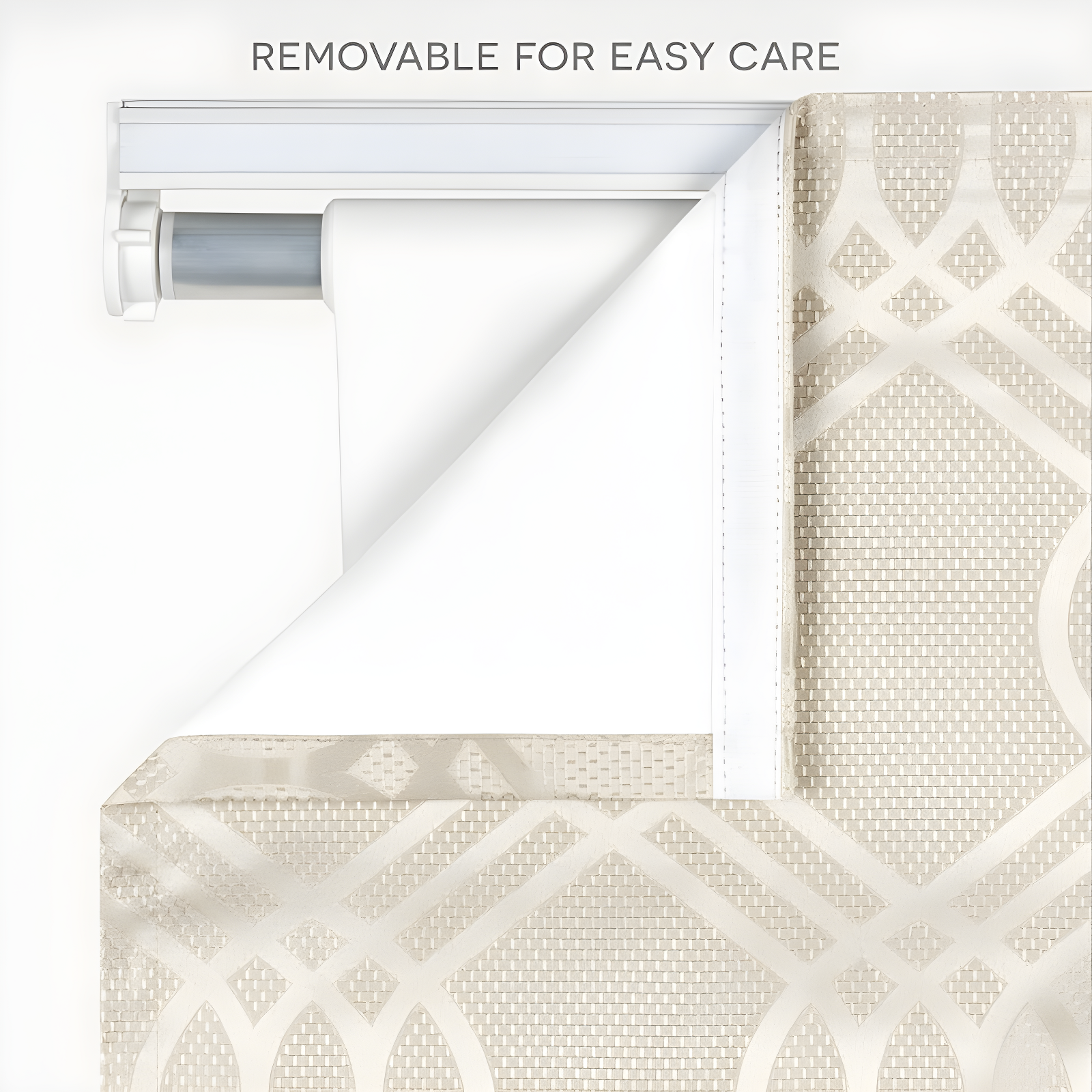 Amalgamated Textiles Exclusive Home Prague Trellis 100% Blackout Roman Shade