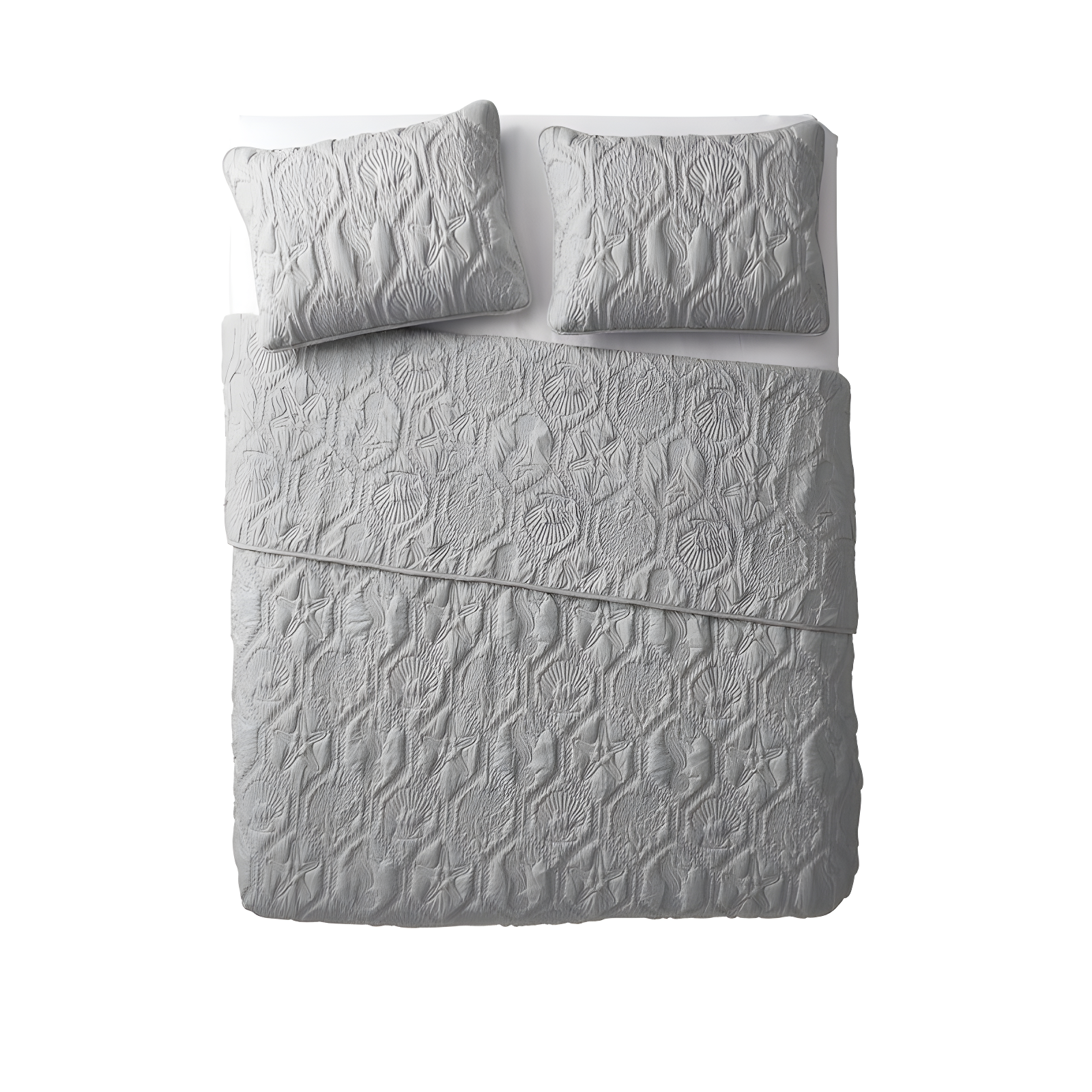 VCNY Shore 3-Piece Embossed Quilt Set