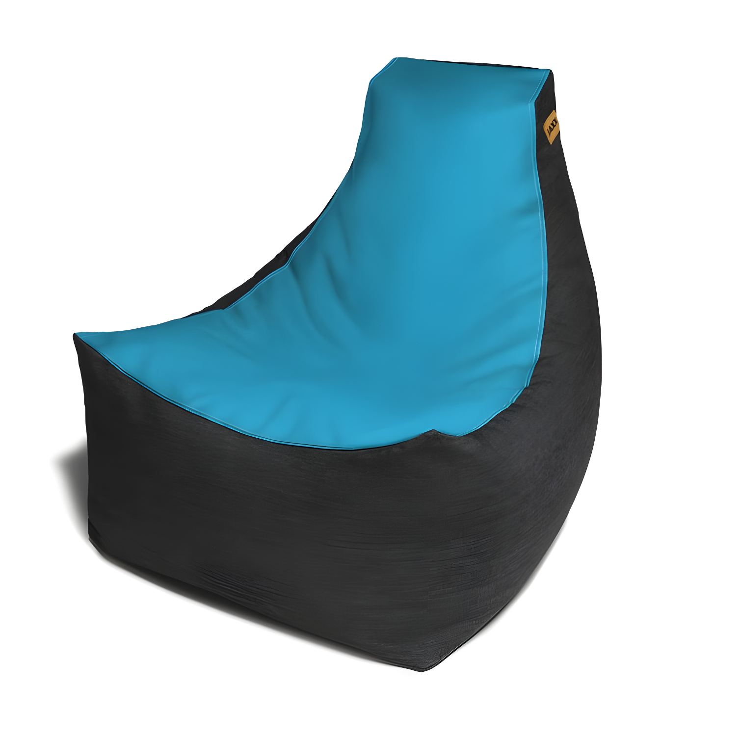 Pixel Gamer Bean Bag Chair - Game Room/Home Theater Bean Bag Chair, Premium Vinyl - Dark Denim