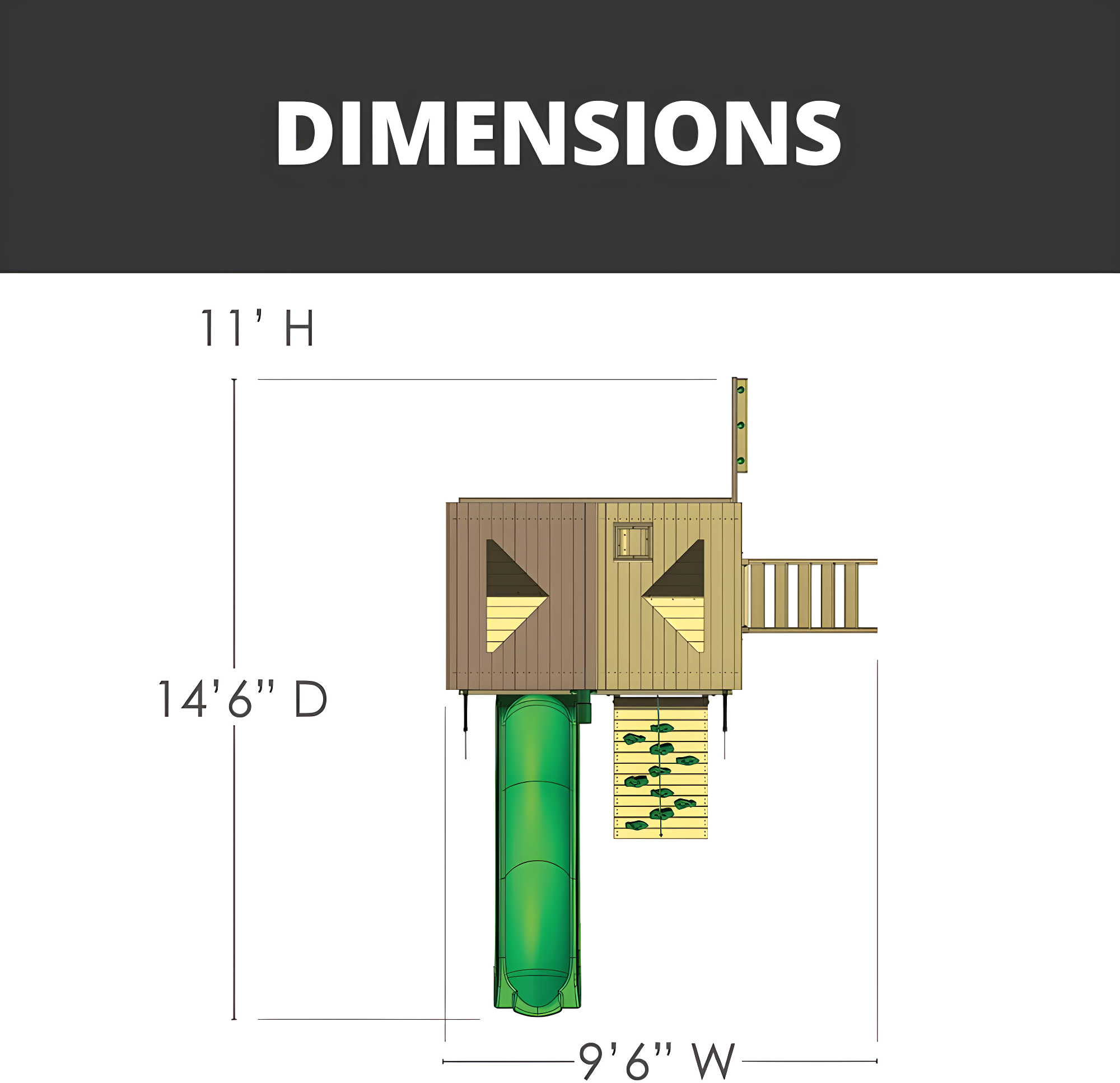 Gorilla Playsets Chateau Tower Swing Set with Wood Roof