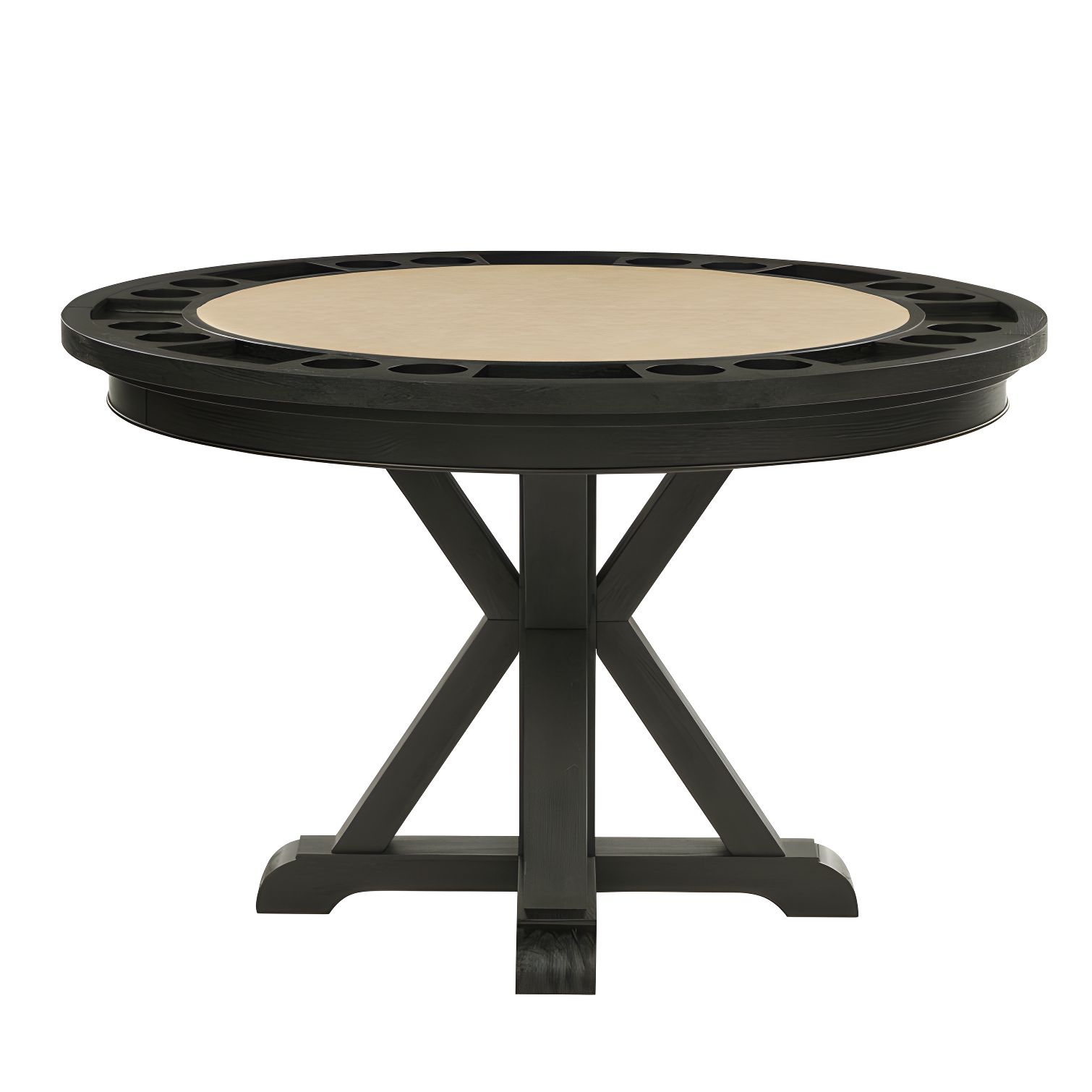 Rylie 50" Round 8 - Player Foldable Poker Table with Chairs